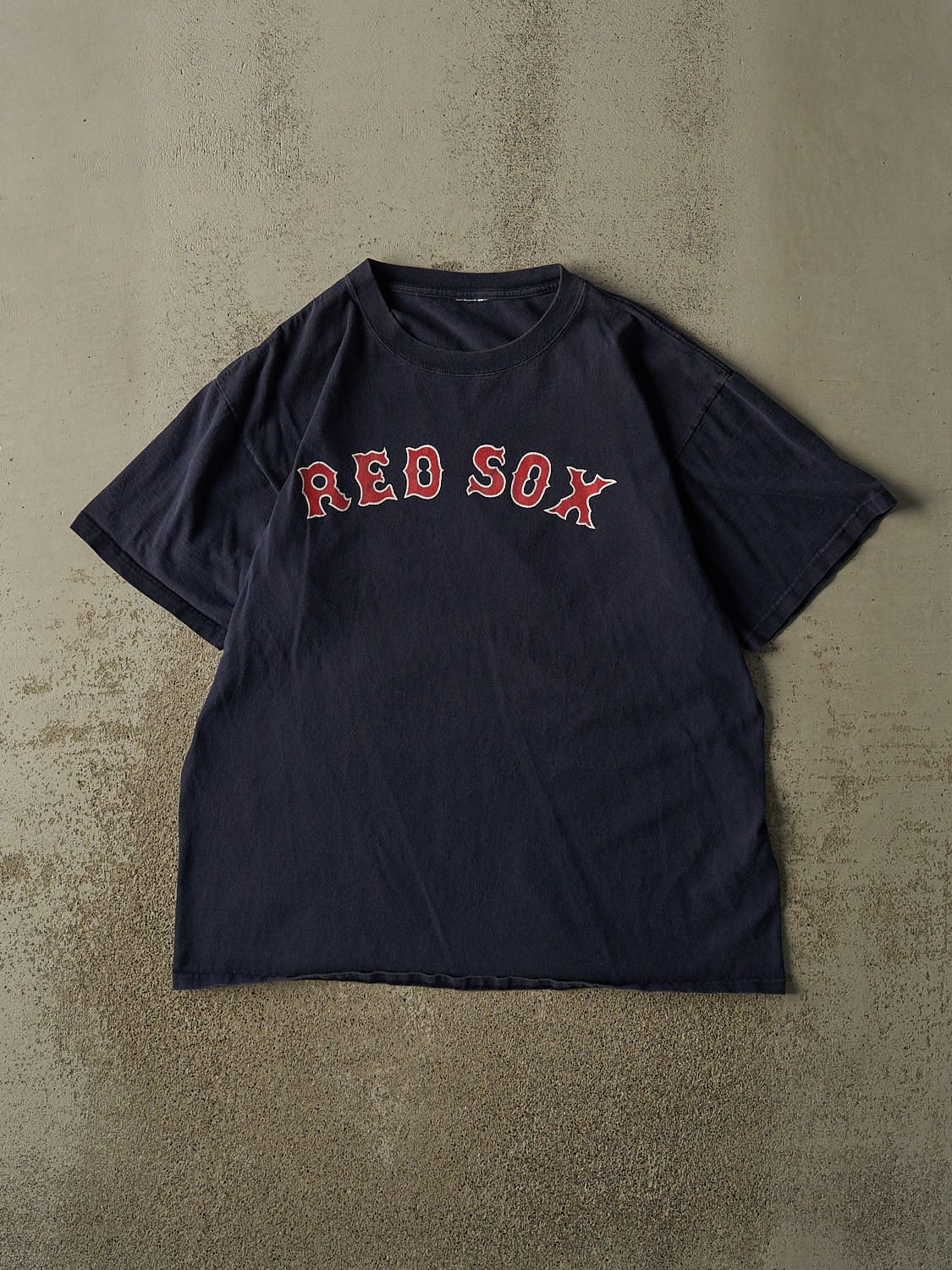 Vintage Y2K Navy Blue Boston Red Sox #34 David Ortiz Tee (L/XL)