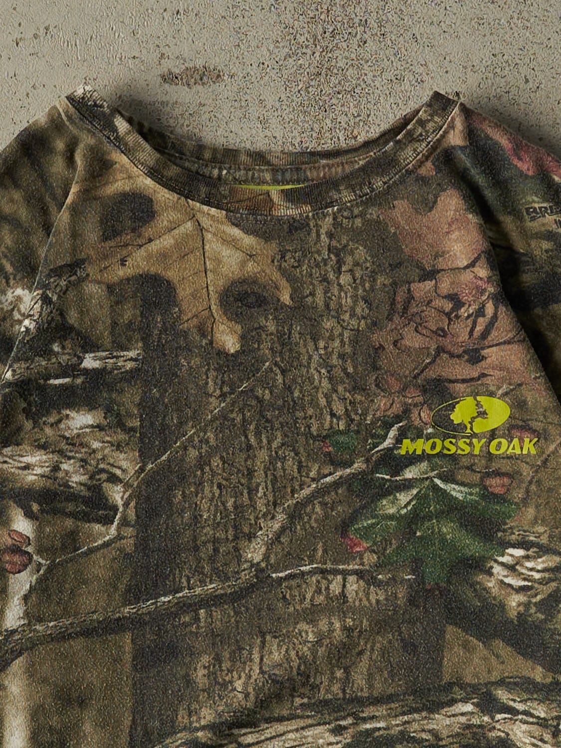 Vintage Y2K Camo Mossy Oak Long Sleeve (S/M)