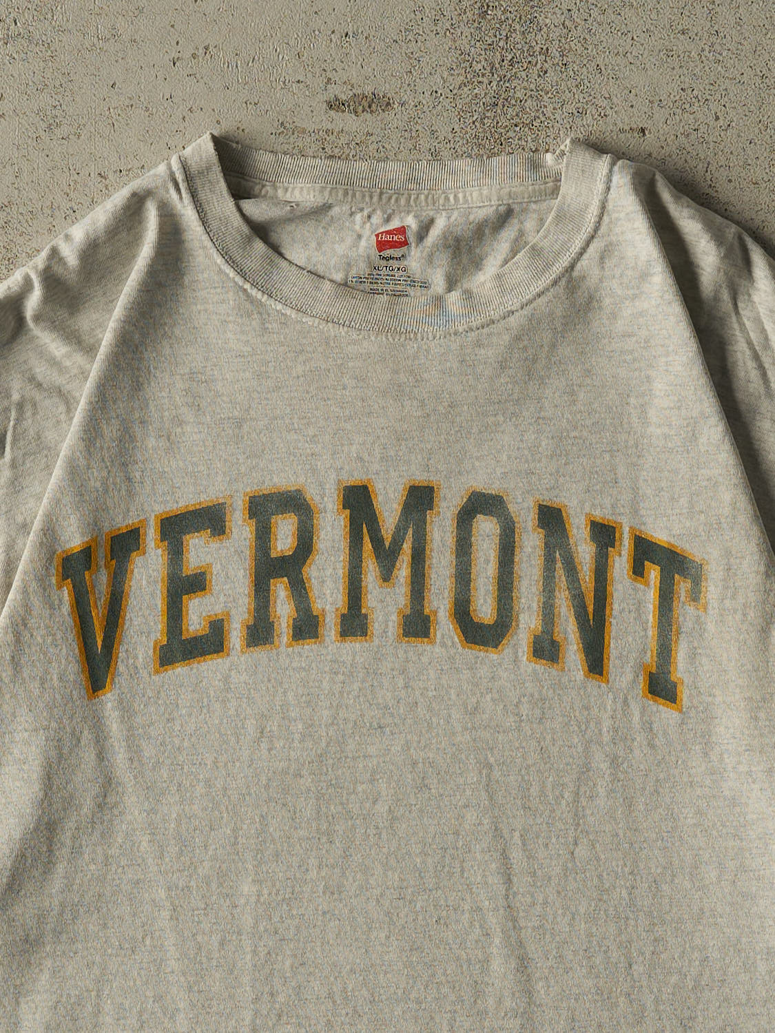 Vintage Y2K Heather Grey Vermont Tee (L/XL)