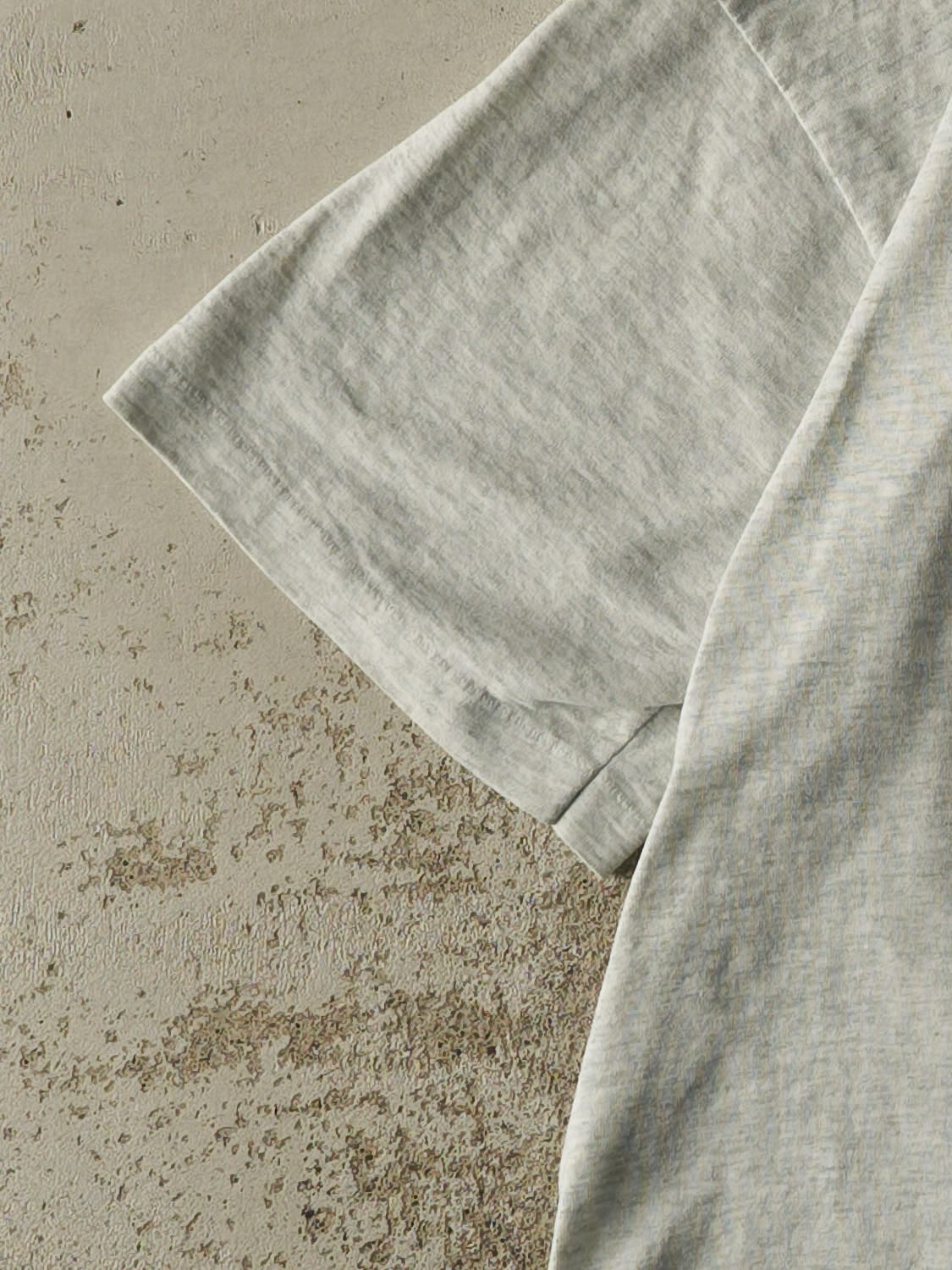 Vintage 90s Heather Grey Dog Single Stitch Tee (XL)