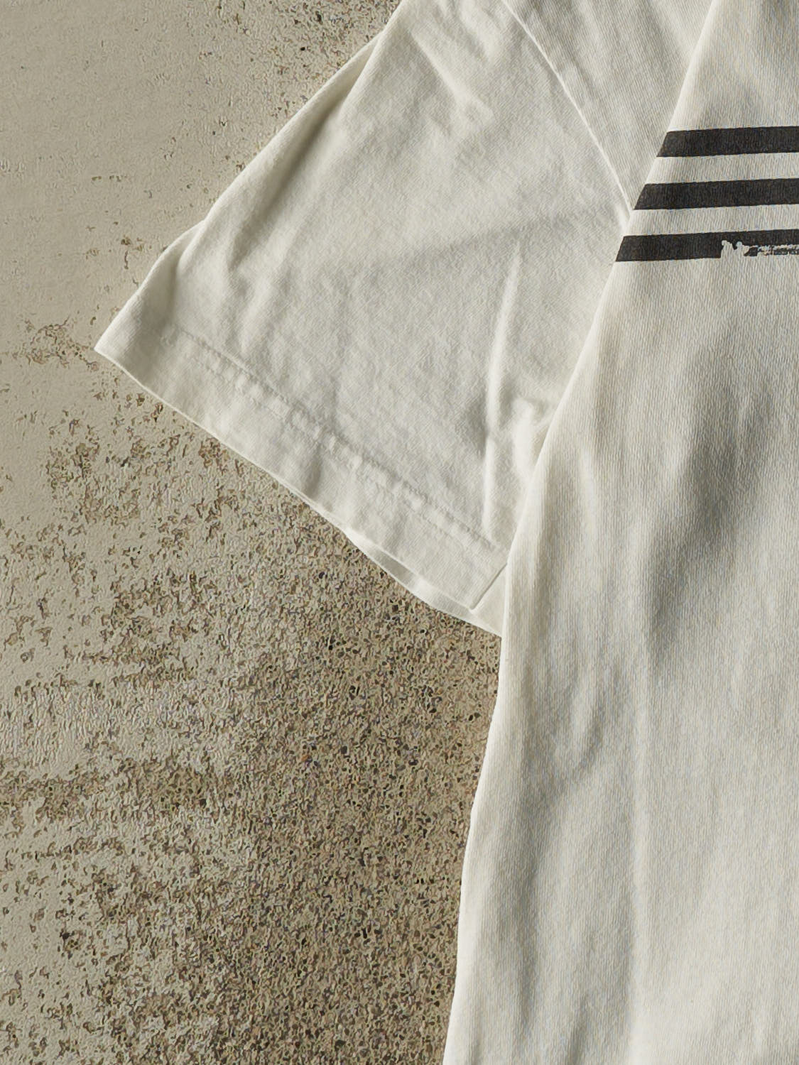 Vintage 90s White Adidas Logo Tee (M)
