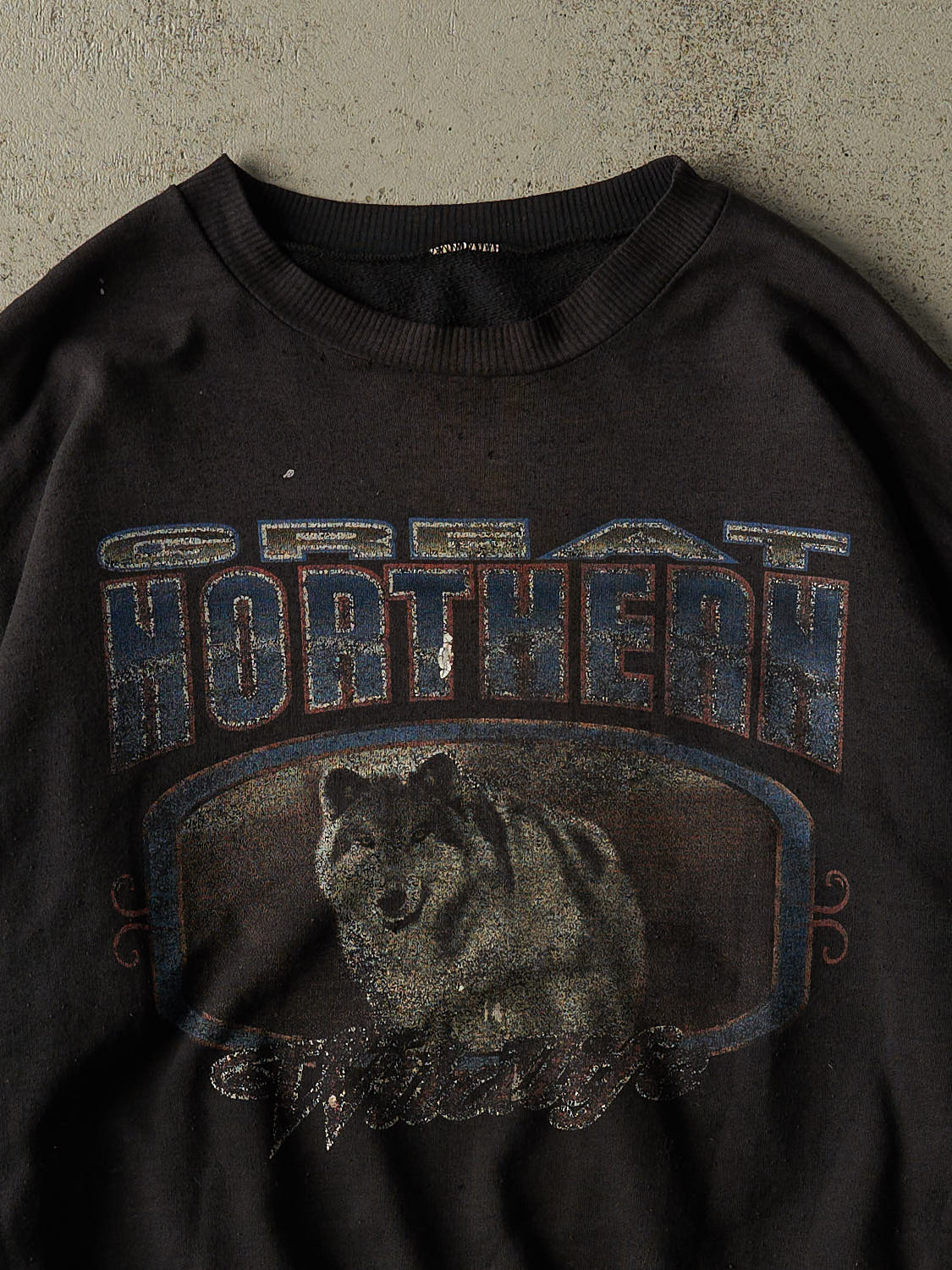 Vintage 90s Black Great Northern Wildlife Crewneck (XL/XXL)