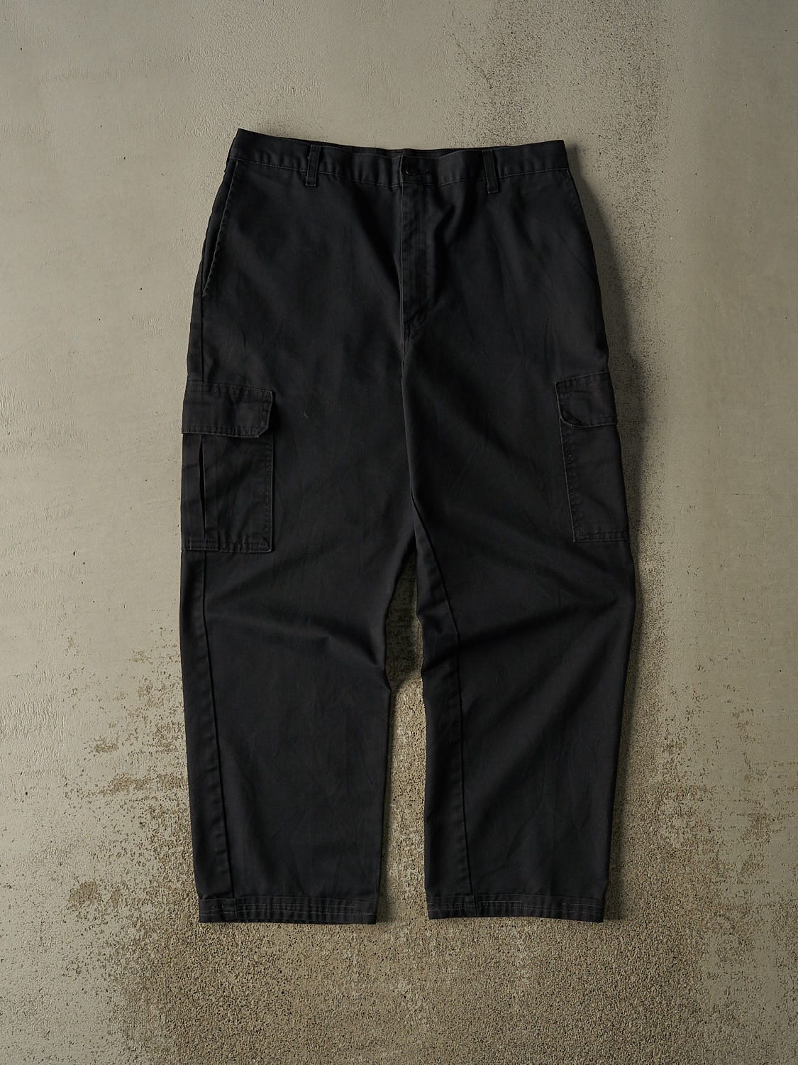 Vintage Y2K Faded Black Dickies Cargo Work Pants (34x29)