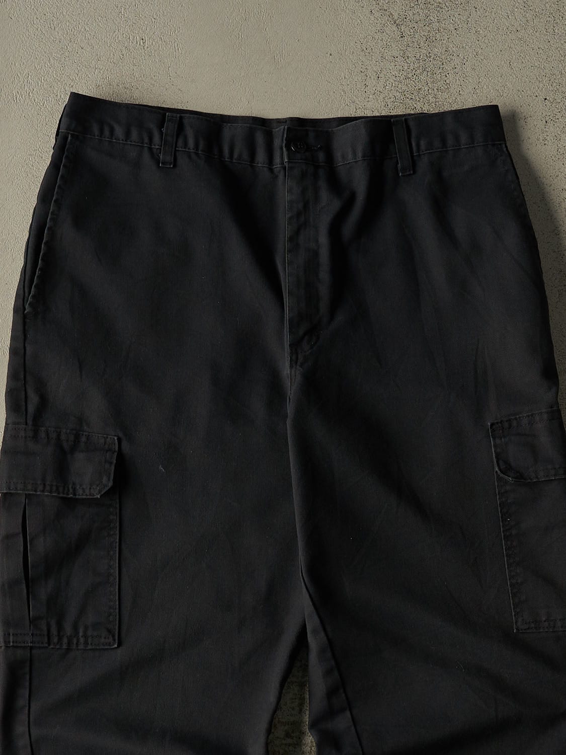 Vintage Y2K Faded Black Dickies Cargo Work Pants (34x29)