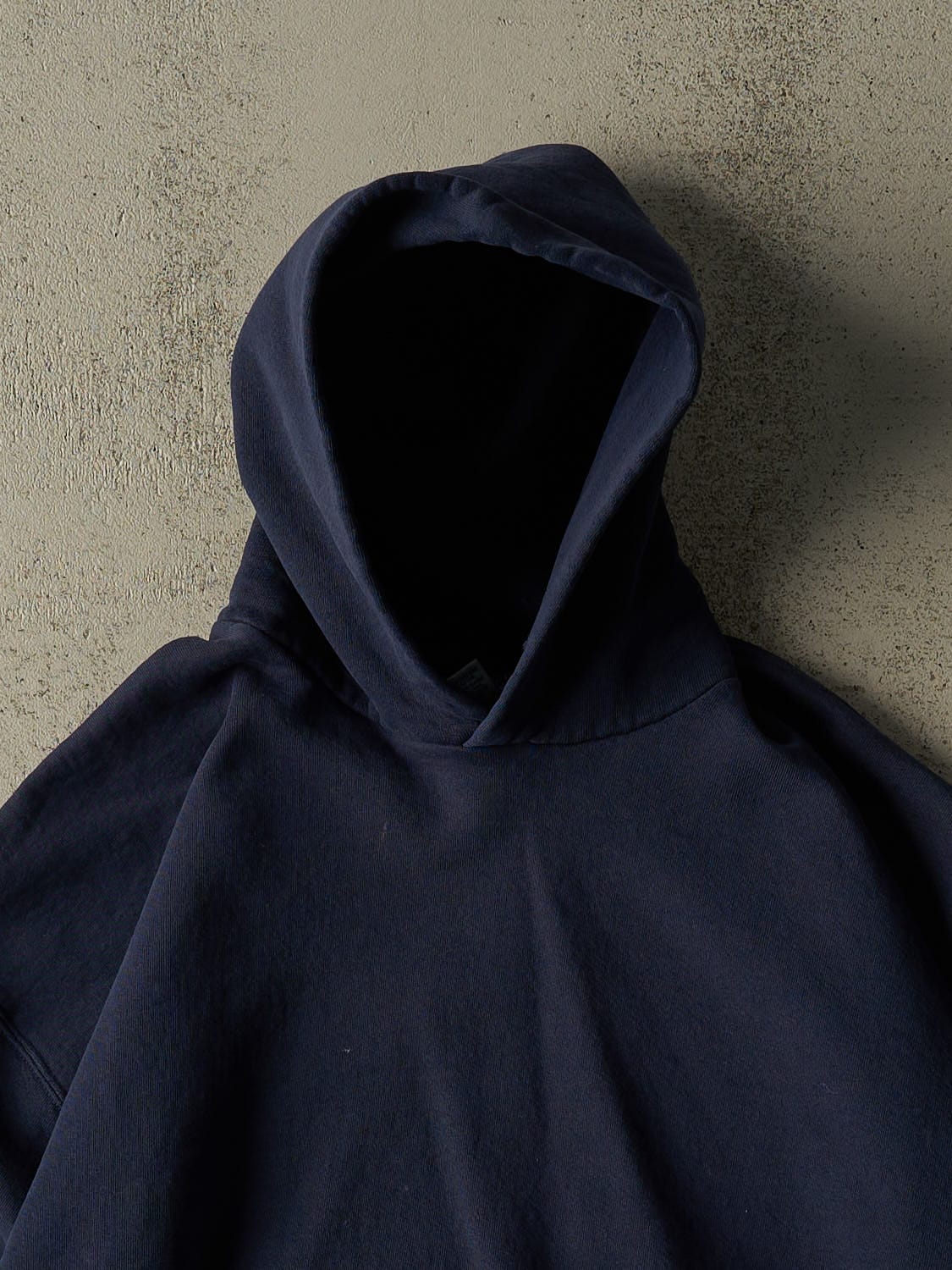 Vintage 90s Navy Blue Russell Athletic Blank Hoodie (XL)