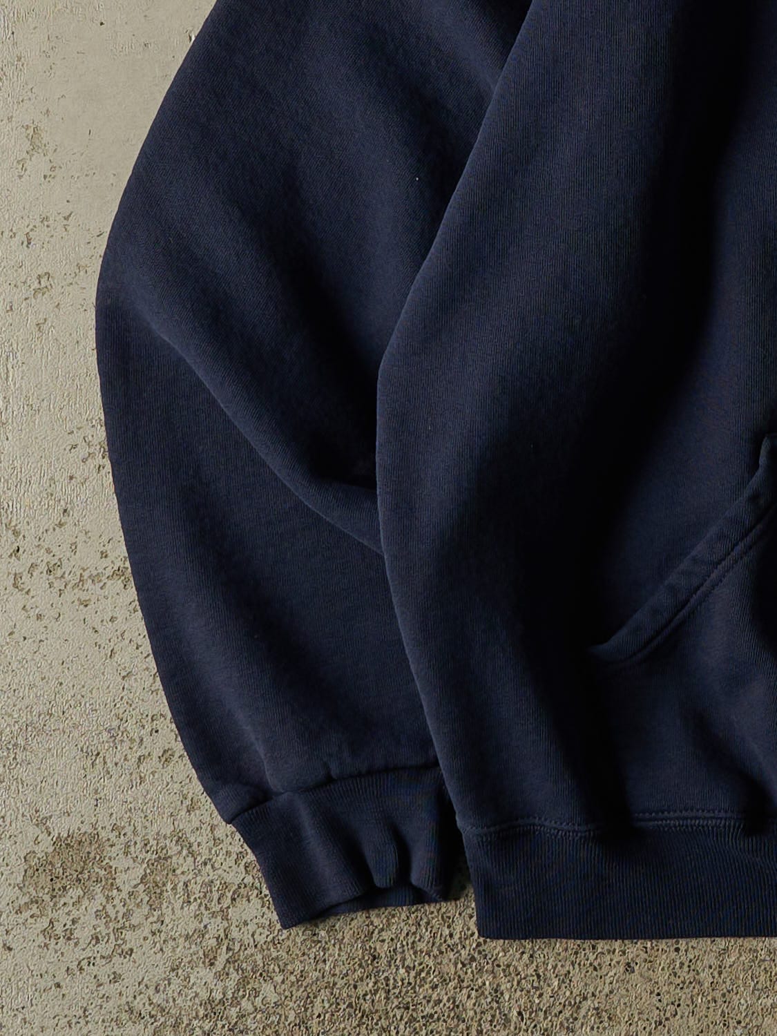 Vintage 90s Navy Blue Russell Athletic Blank Hoodie (XL)