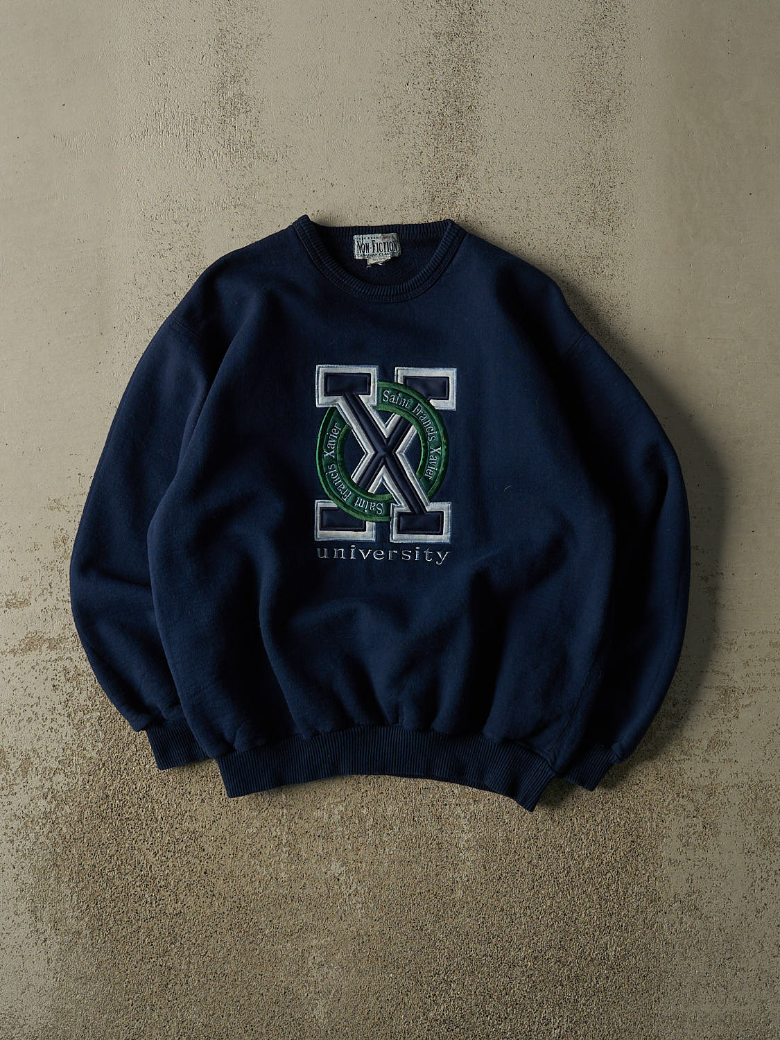 Vintage Y2K Navy Blue St. Francis Xavier University Crewneck (M/L)