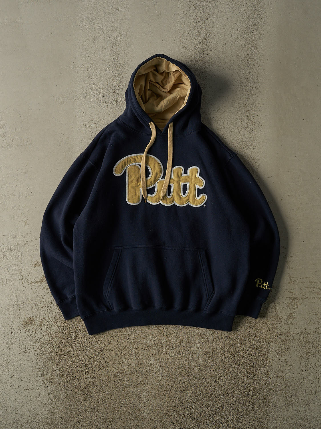 Vintage Y2K Navy Blue Pittsburgh University Panthers Hoodie (L)