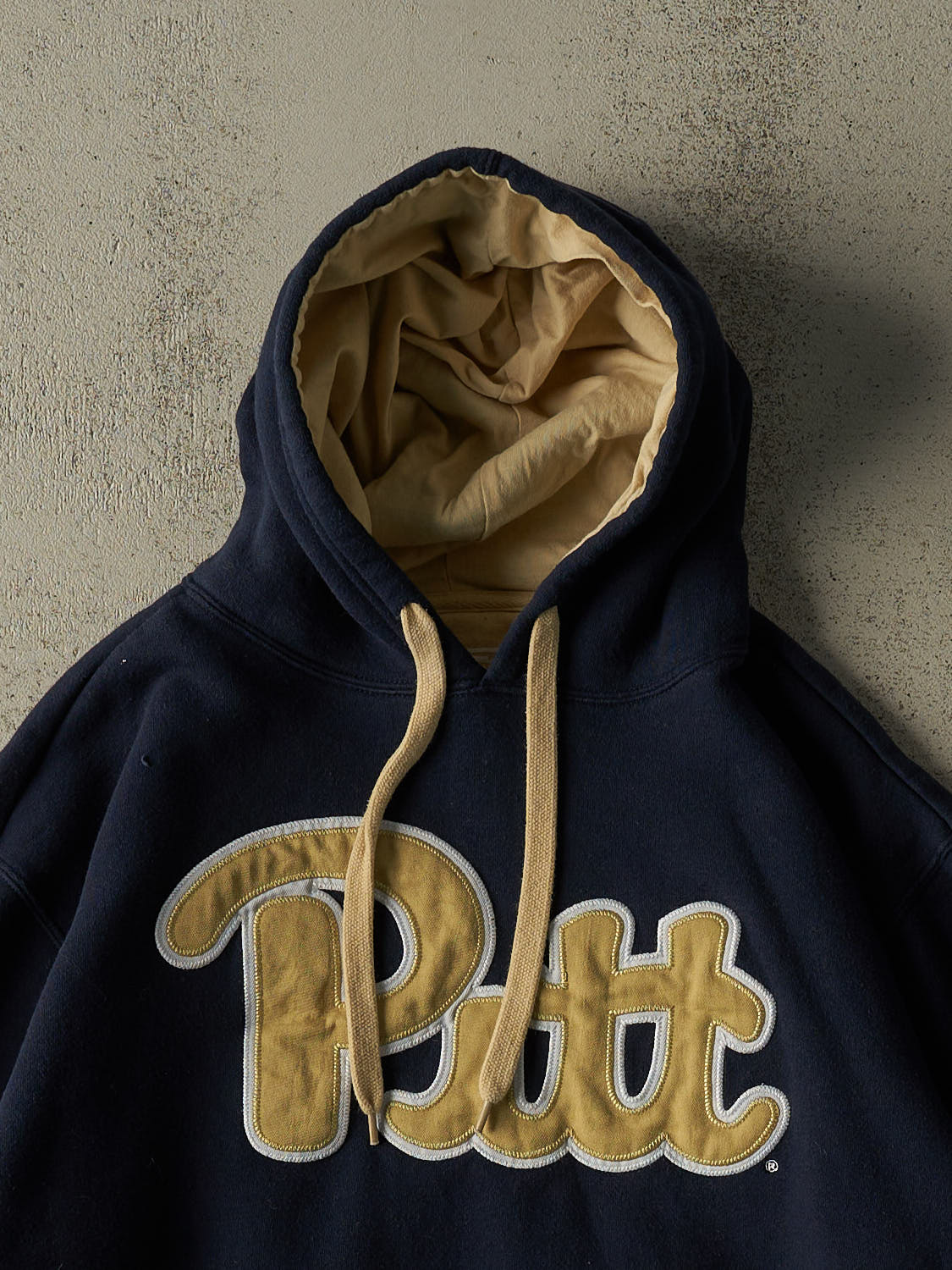 Vintage Y2K Navy Blue Pittsburgh University Panthers Hoodie (L)