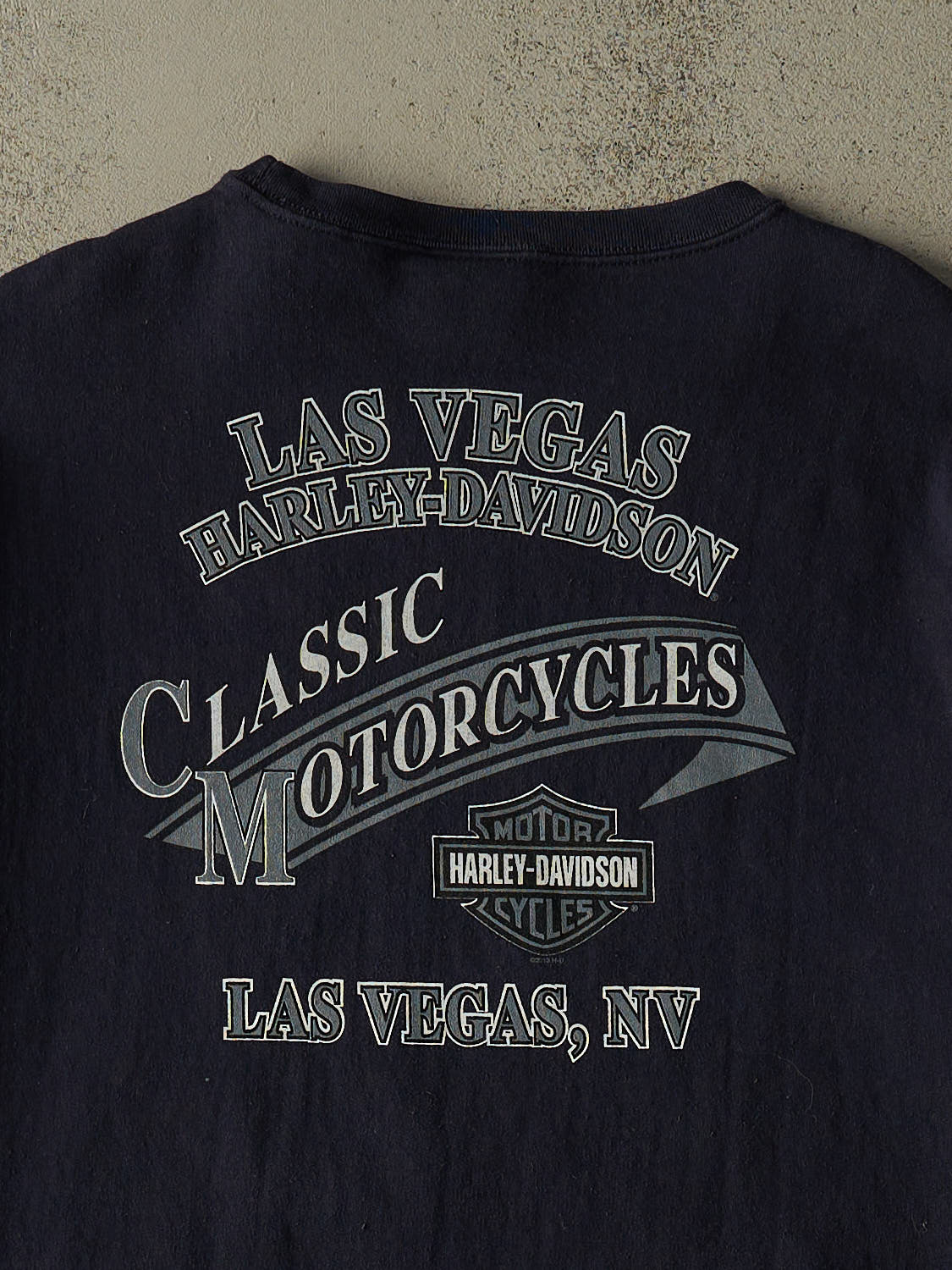 Vintage 13' Navy Blue Harley Davidson Crewneck (XXL/XXXL)