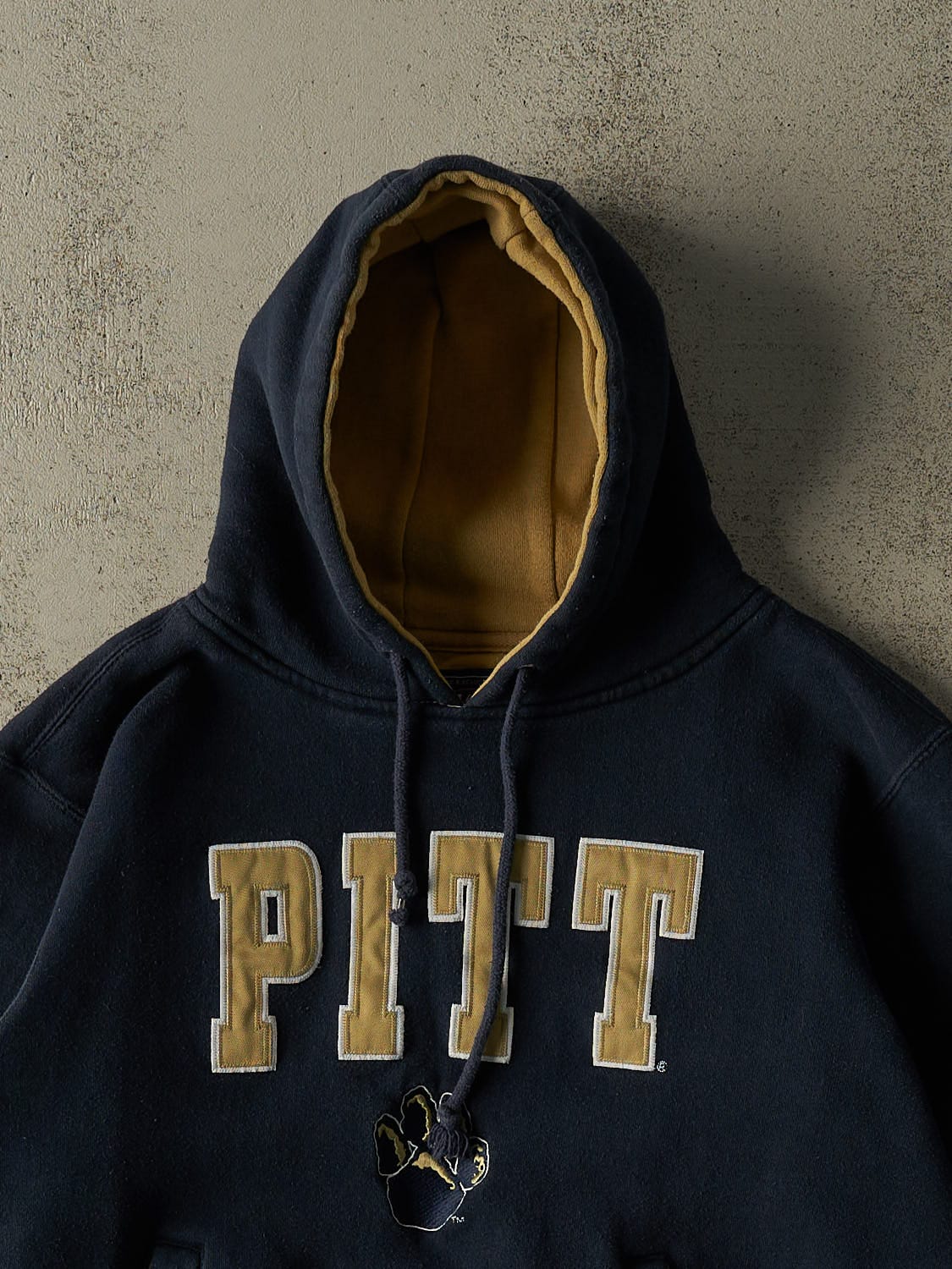 Vintage Y2K Navy Blue Pittsburgh University Panthers Hoodie (XS/S)