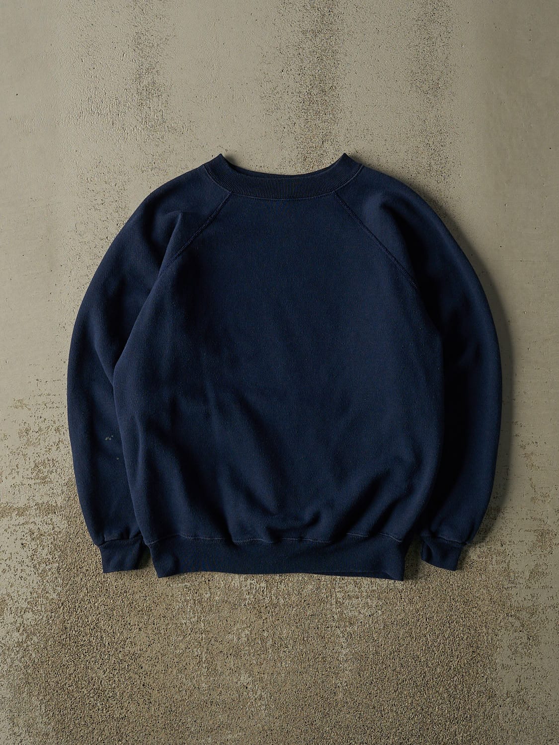 Vintage 80s Navy Blue Blank Crewneck (S)