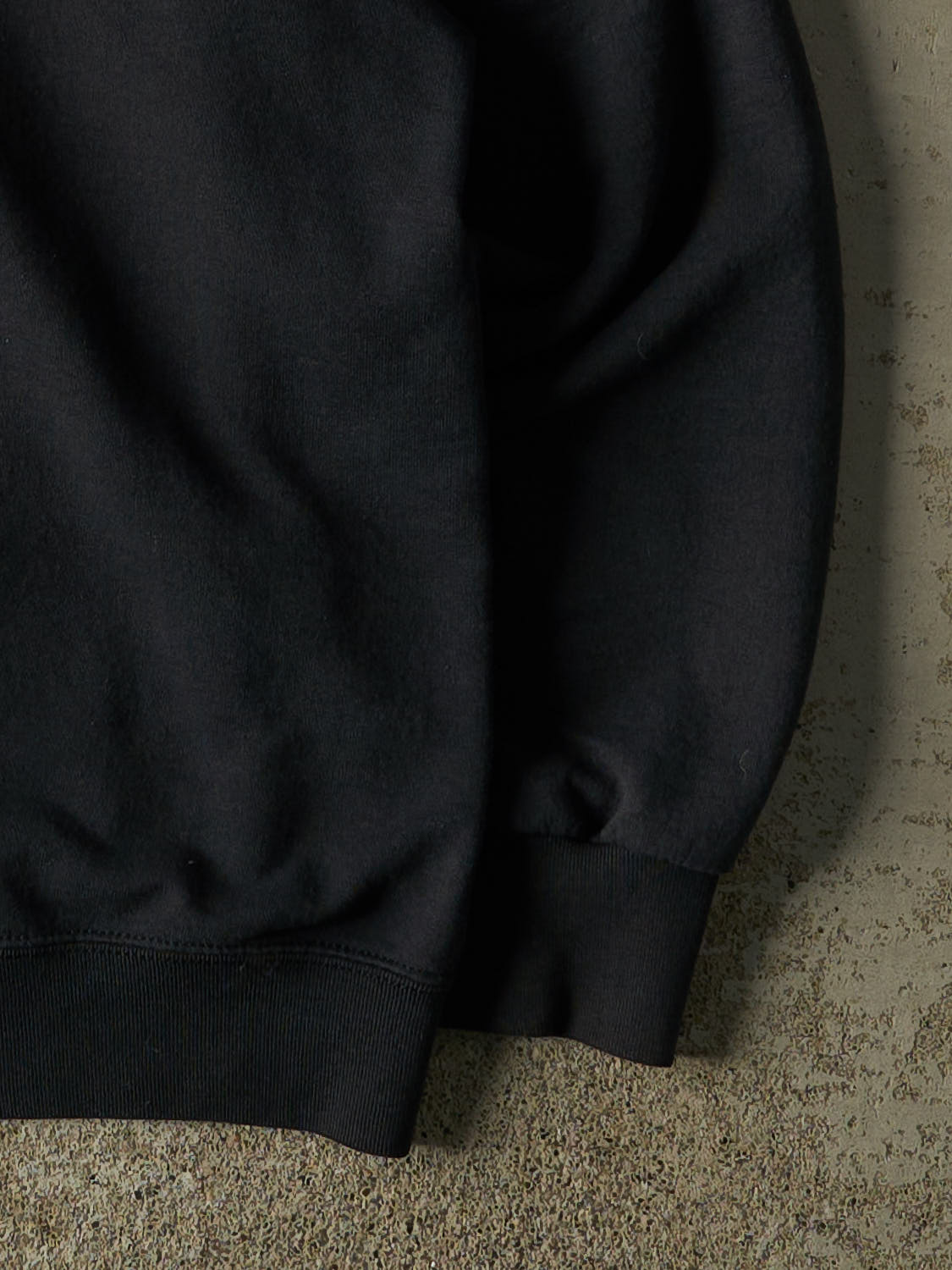 Vintage 90s Faded Black Blank Crewneck (L)