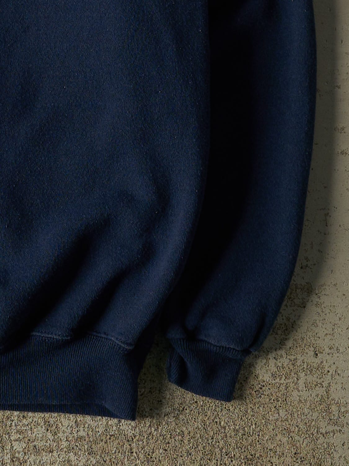 Vintage 80s Navy Blue Blank Crewneck (S)