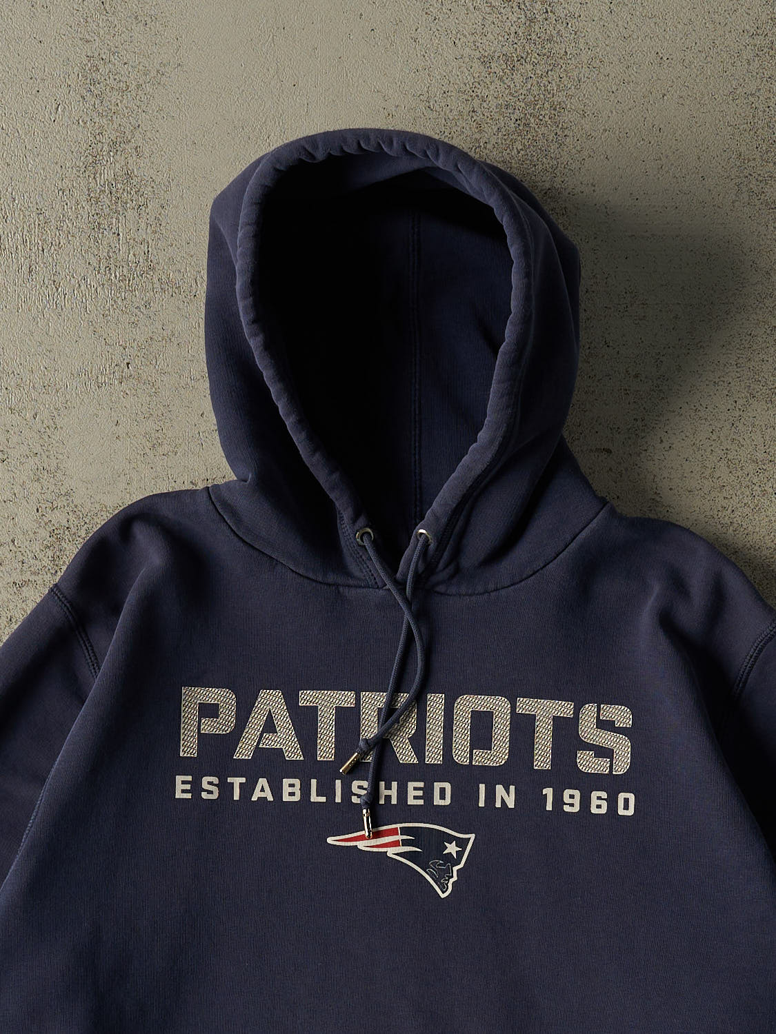 Vintage Y2K Navy Blue New England Patriots Nike Hoodie (XXL)