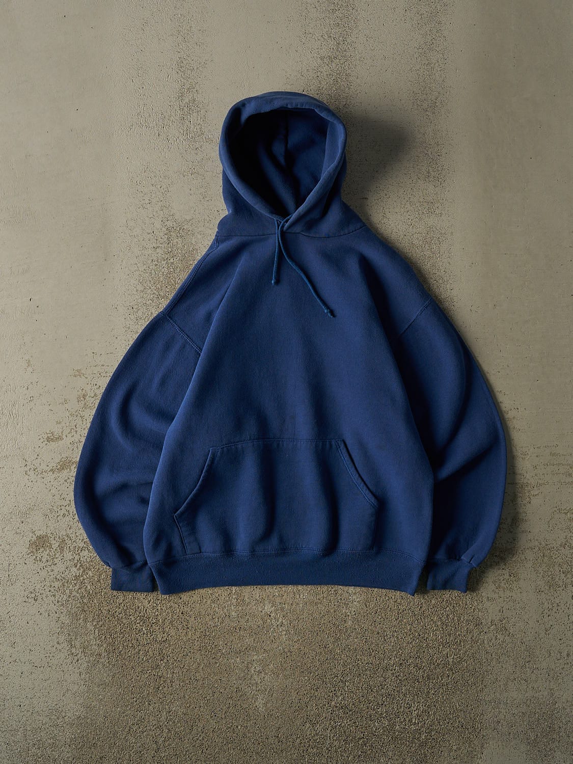 Vintage 80s Blue Blank Hoodie (S)