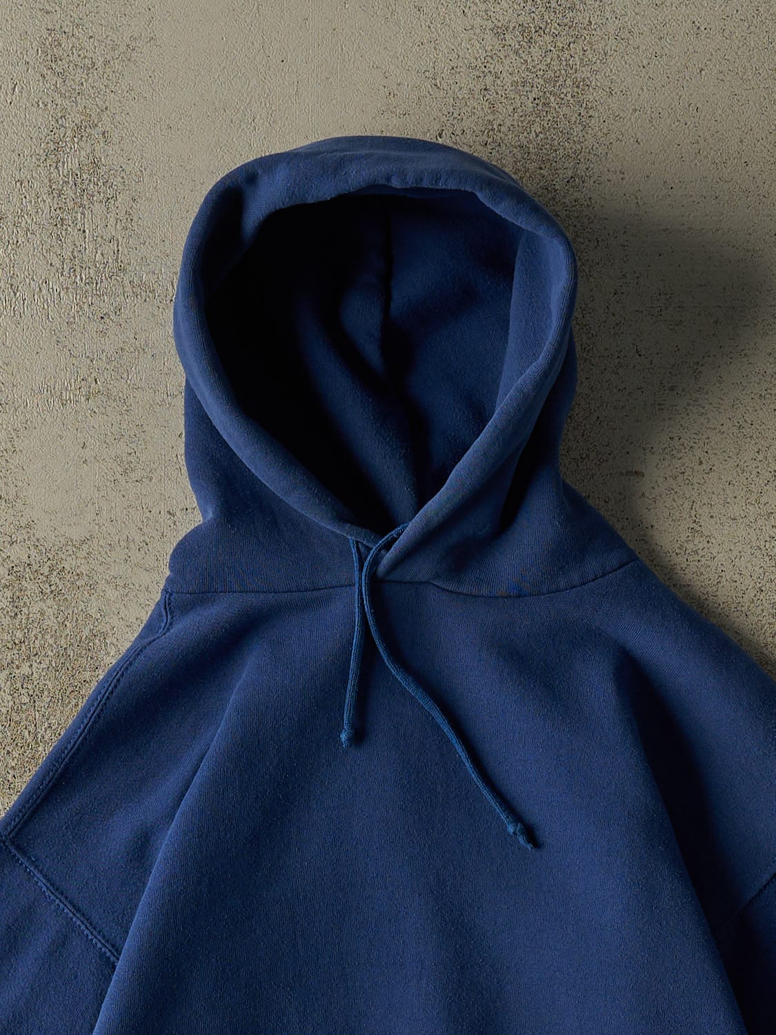 Vintage 80s Blue Blank Hoodie (S)