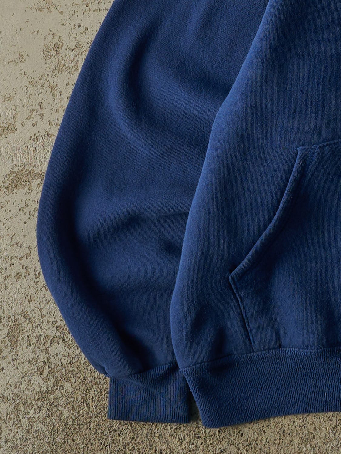 Vintage 80s Blue Blank Hoodie (S)
