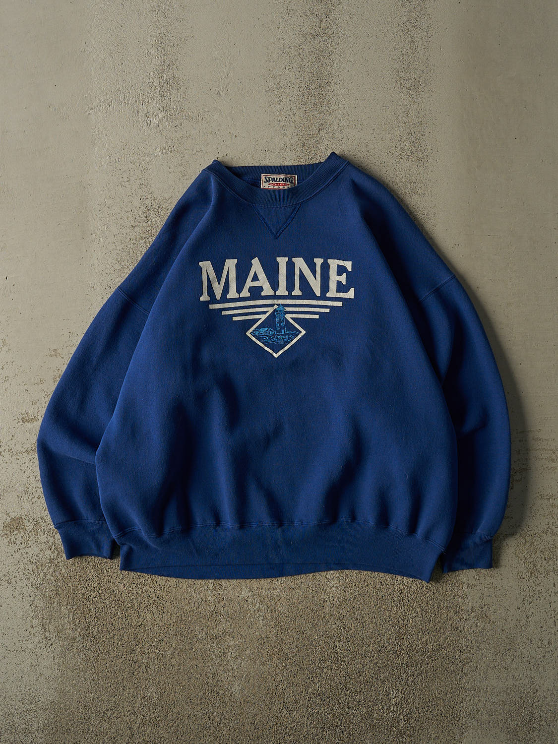 Vintage 90s Blue Maine Crewneck (XL/XXL)