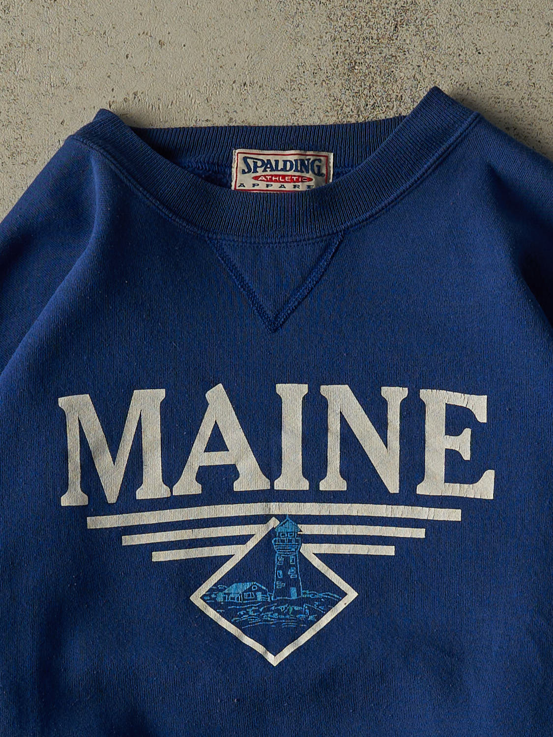 Vintage 90s Blue Maine Crewneck (XL/XXL)