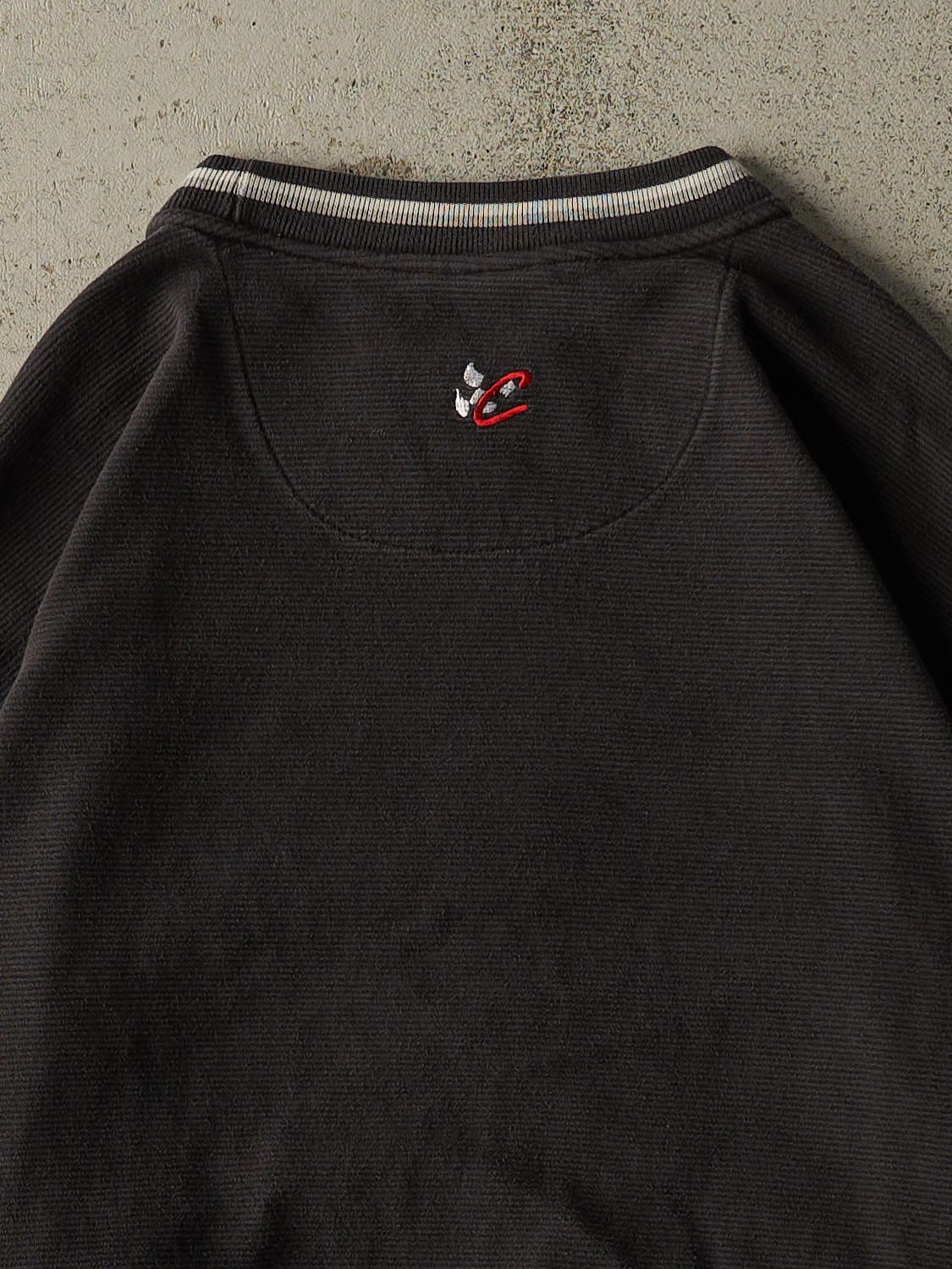 Vintage 90s Black Dale Earnhardt Embroidered Nascar Lightweight Crewneck (XL/XXL)