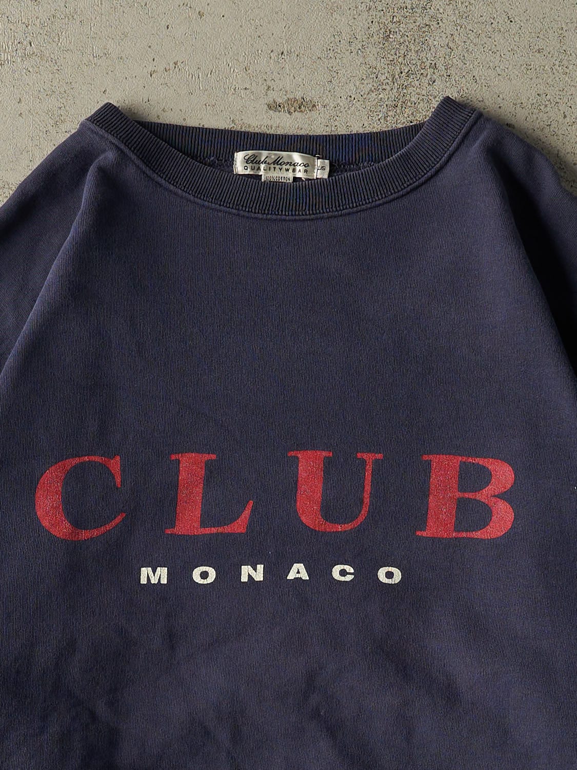 Vintage 90s Navy Blue Club Monaco Crewneck (L/XL)