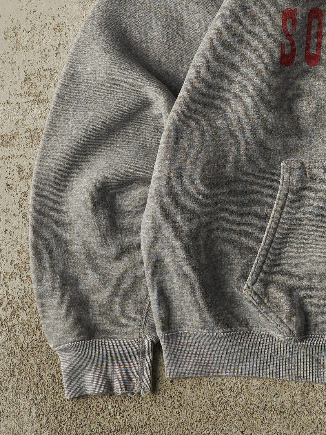 Vintage 80s Grey Discus Athletic Tawas Softball Hoodie (M/L)
