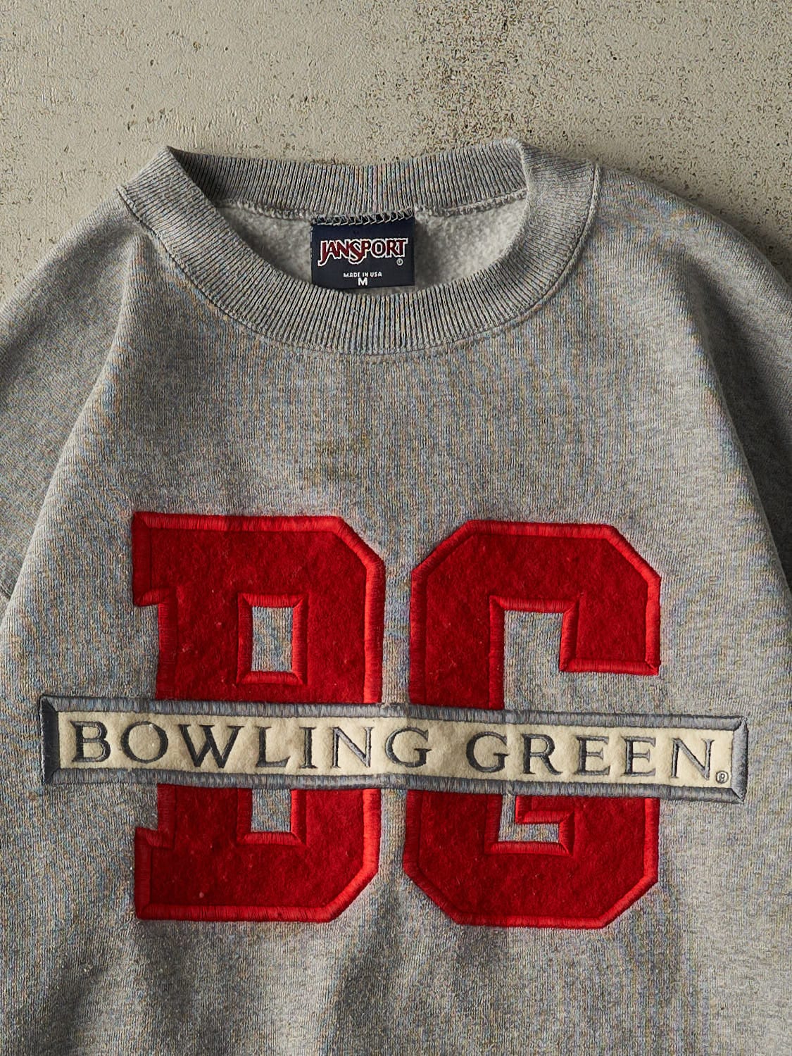 Vintage 90s Grey Bowling Green University Crewneck (S/M)