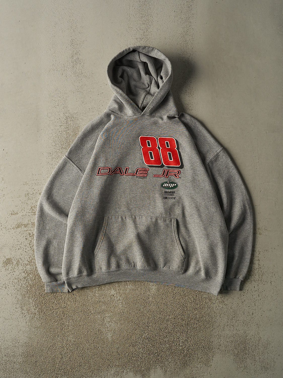 Vintage Y2K Grey Dale Earnhardt Jr Nascar Hoodie (XL/XXL)