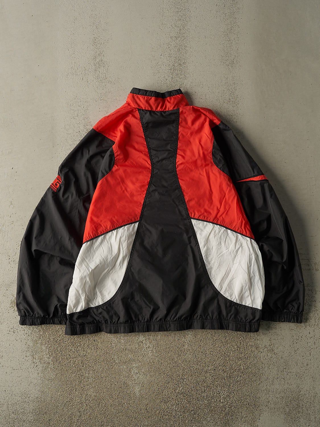 Vintage 90s Red, Black & White Nike Rossland Trail Windbreaker Jacket (XL/XXL)