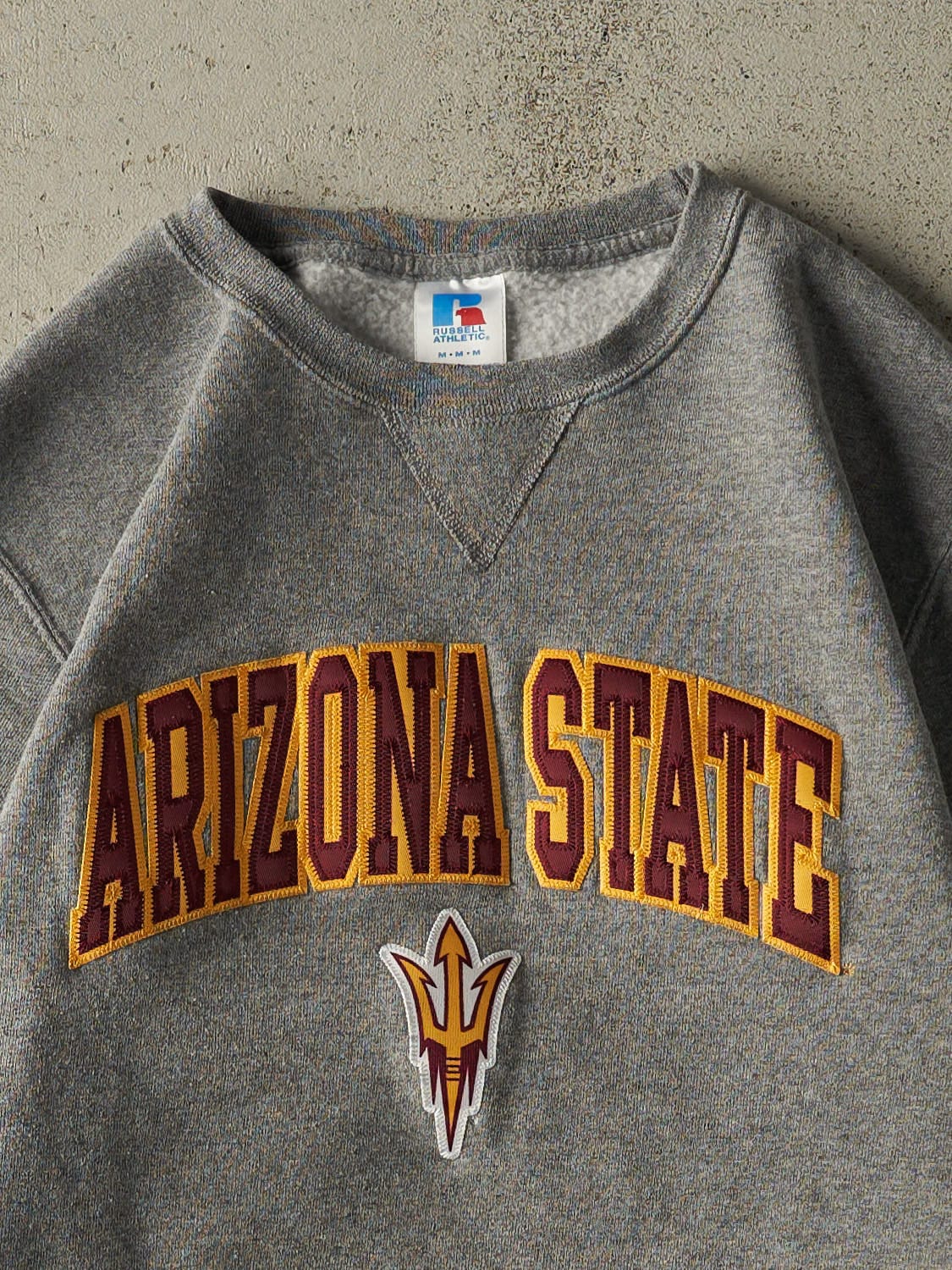 Vintage Y2K Grey Russell Athletic Arizona State University Crewneck (S/M)