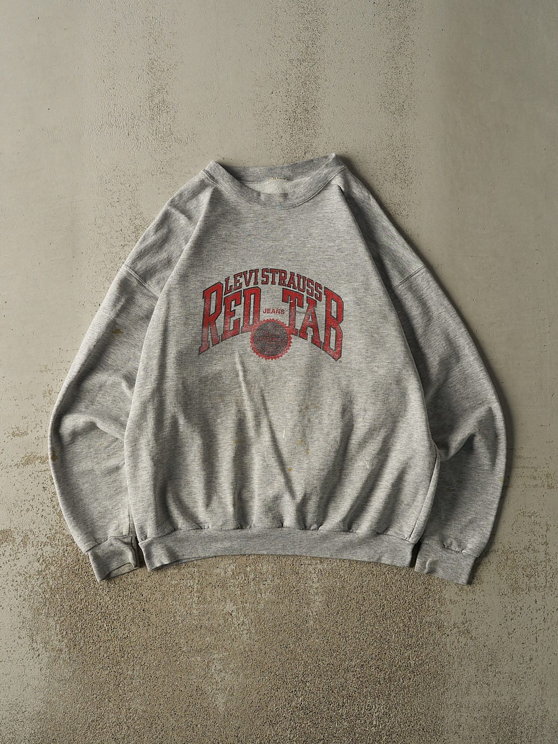 Vintage 90s Grey Levi's Red Tab Crewneck (L/XL)