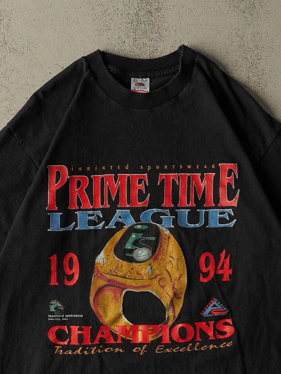 Vintage 94' Black Prime Time League Champions Tee (L/XL)