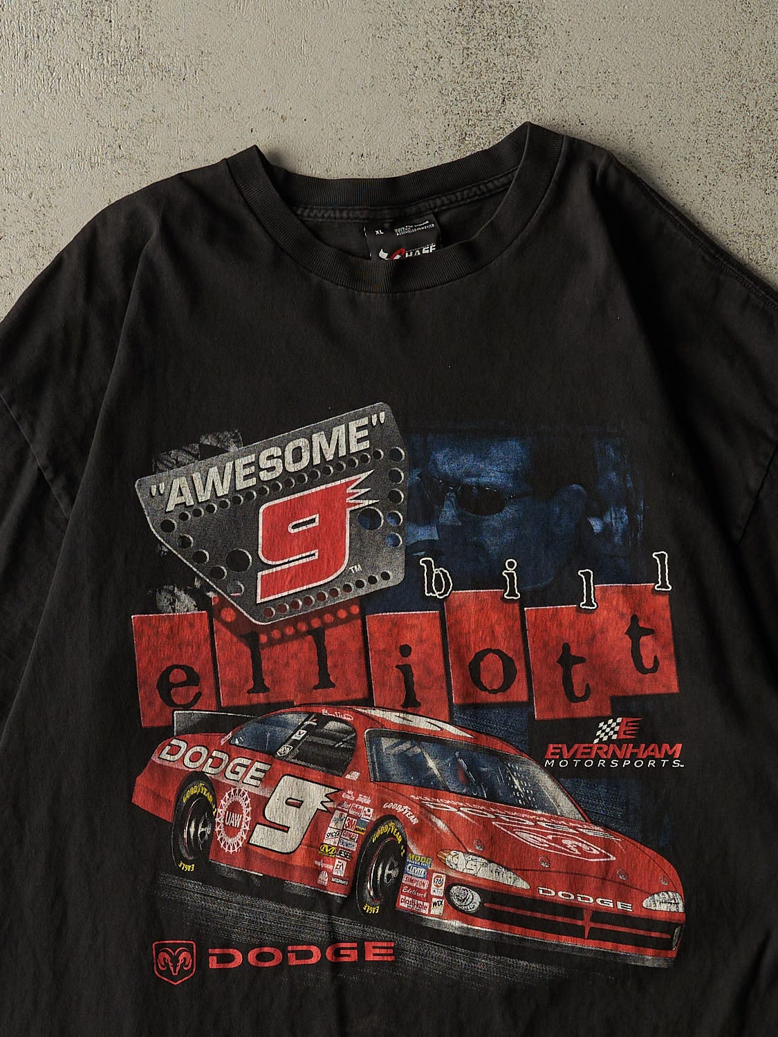 Vintage 02' Black Bill Elliott Nascar Tee (XL/XXL)