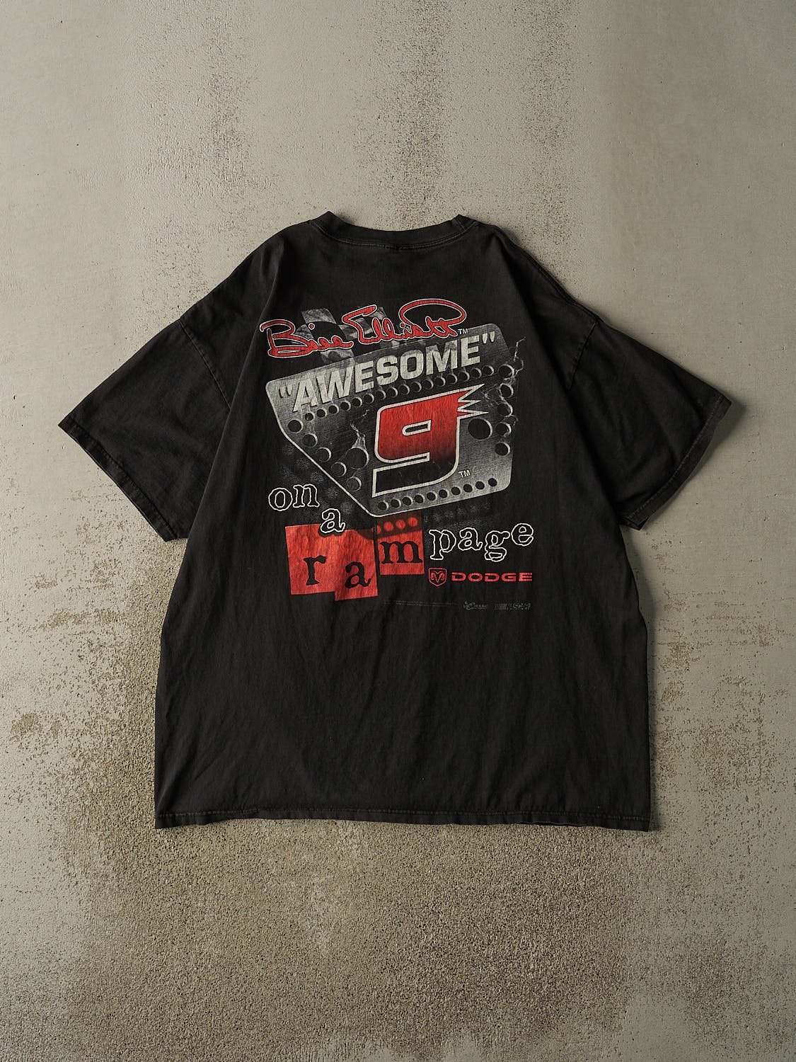 Vintage 02' Black Bill Elliott Nascar Tee (XL/XXL)