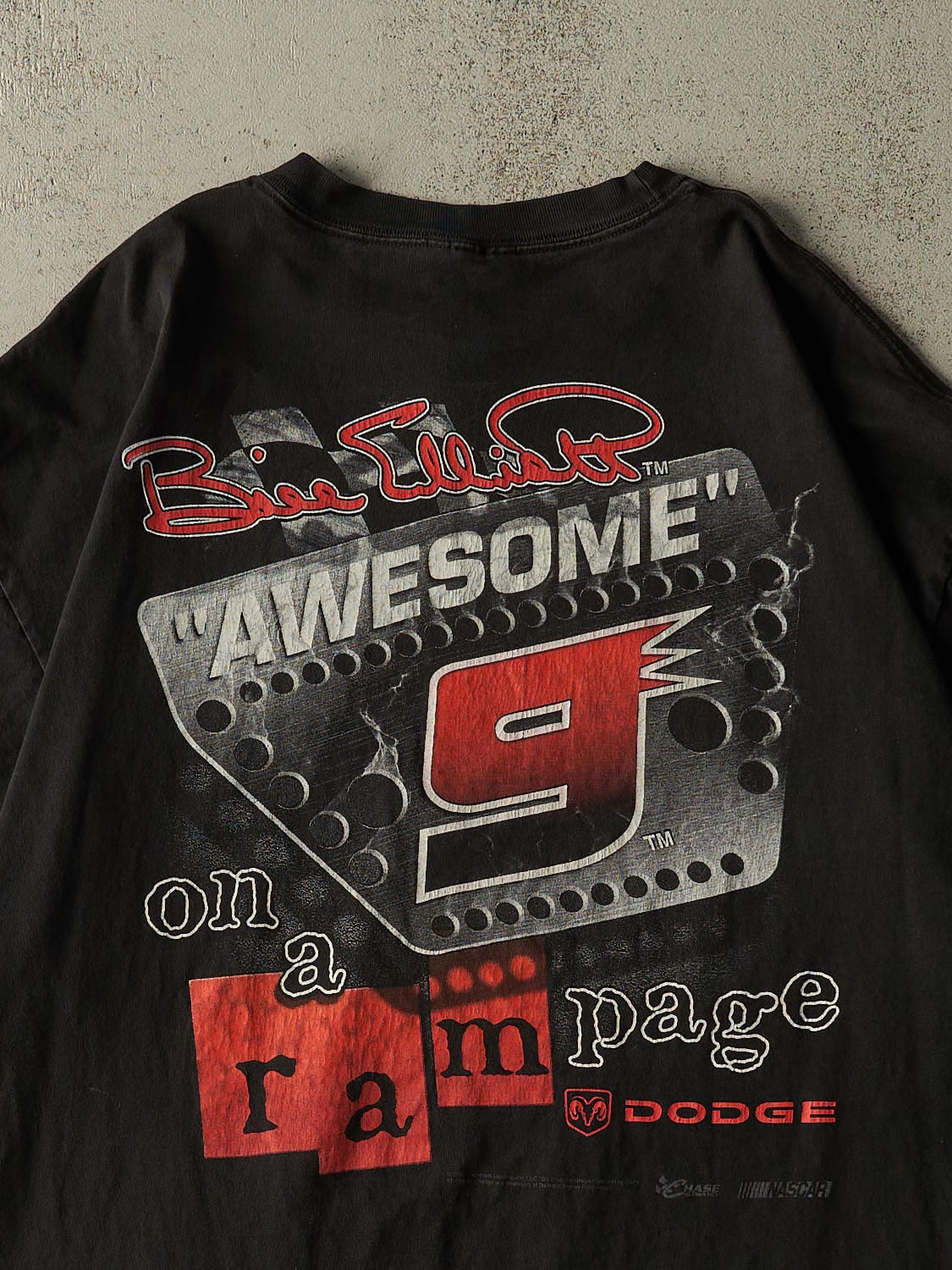 Vintage 02' Black Bill Elliott Nascar Tee (XL/XXL)