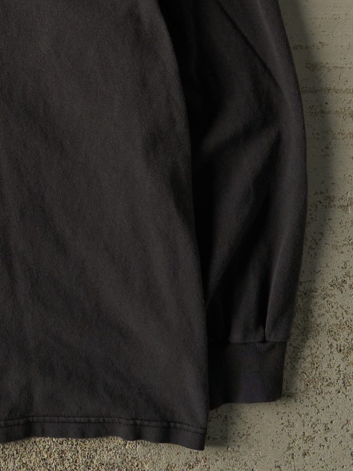 Vintage 90s Black Adidas Long Sleeve (XL)