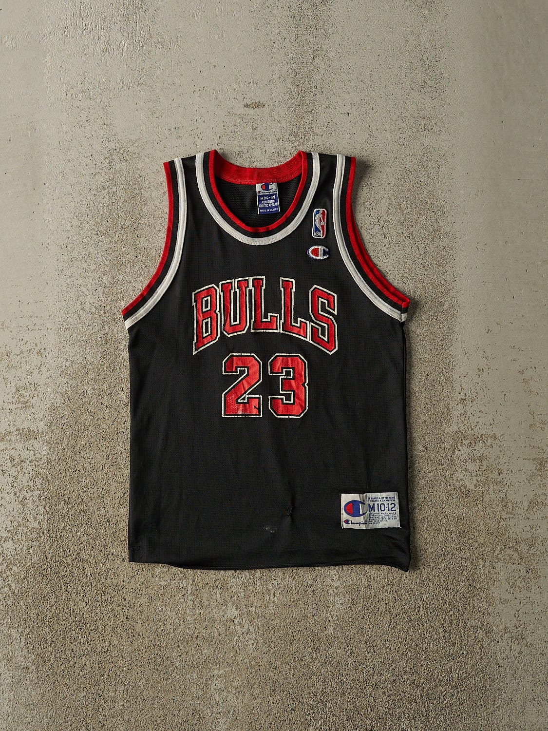 Vintage 90s Black Champion Chicago Bulls Michael Jordan Jersey (XXXS/XXS)
