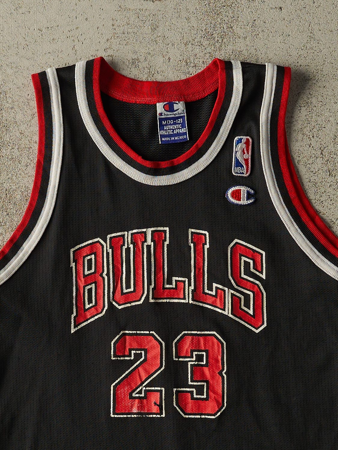 Vintage 90s Black Champion Chicago Bulls Michael Jordan Jersey (XXXS/XXS)