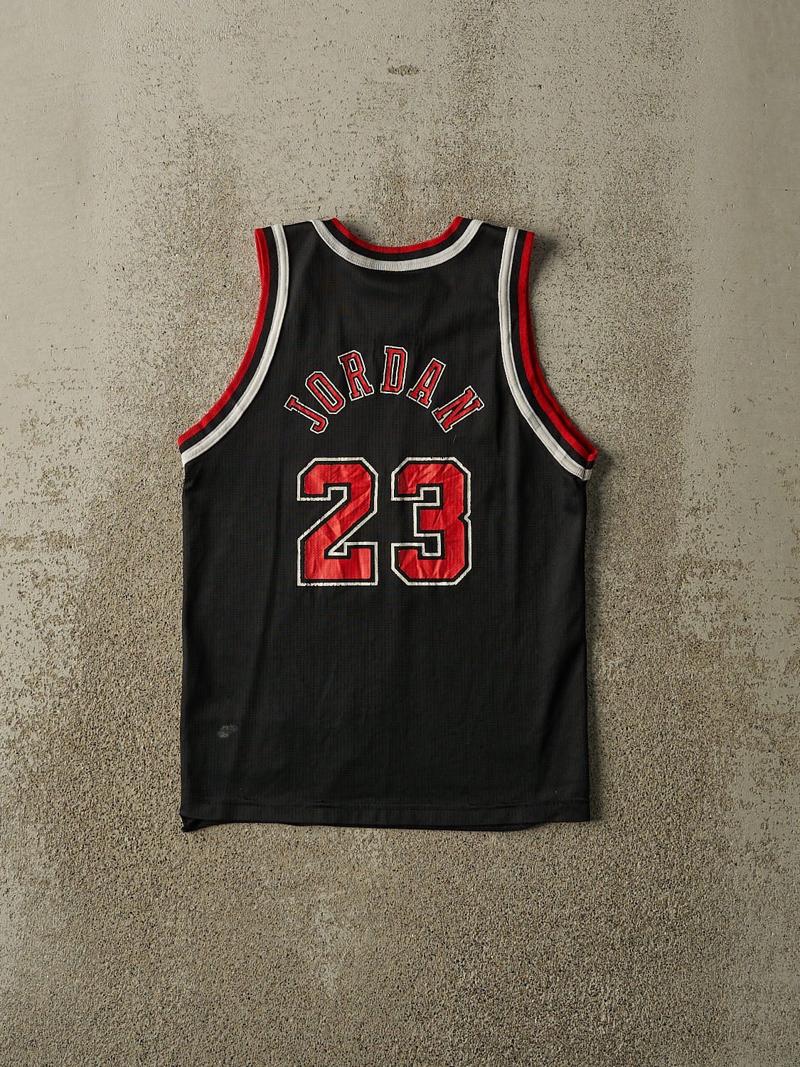 Vintage 90s Black Champion Chicago Bulls Michael Jordan Jersey (XXXS/XXS)