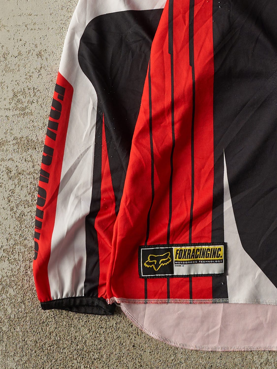 Vintage 90s Red, White & Black Fox Racing Jersey (L/XL)