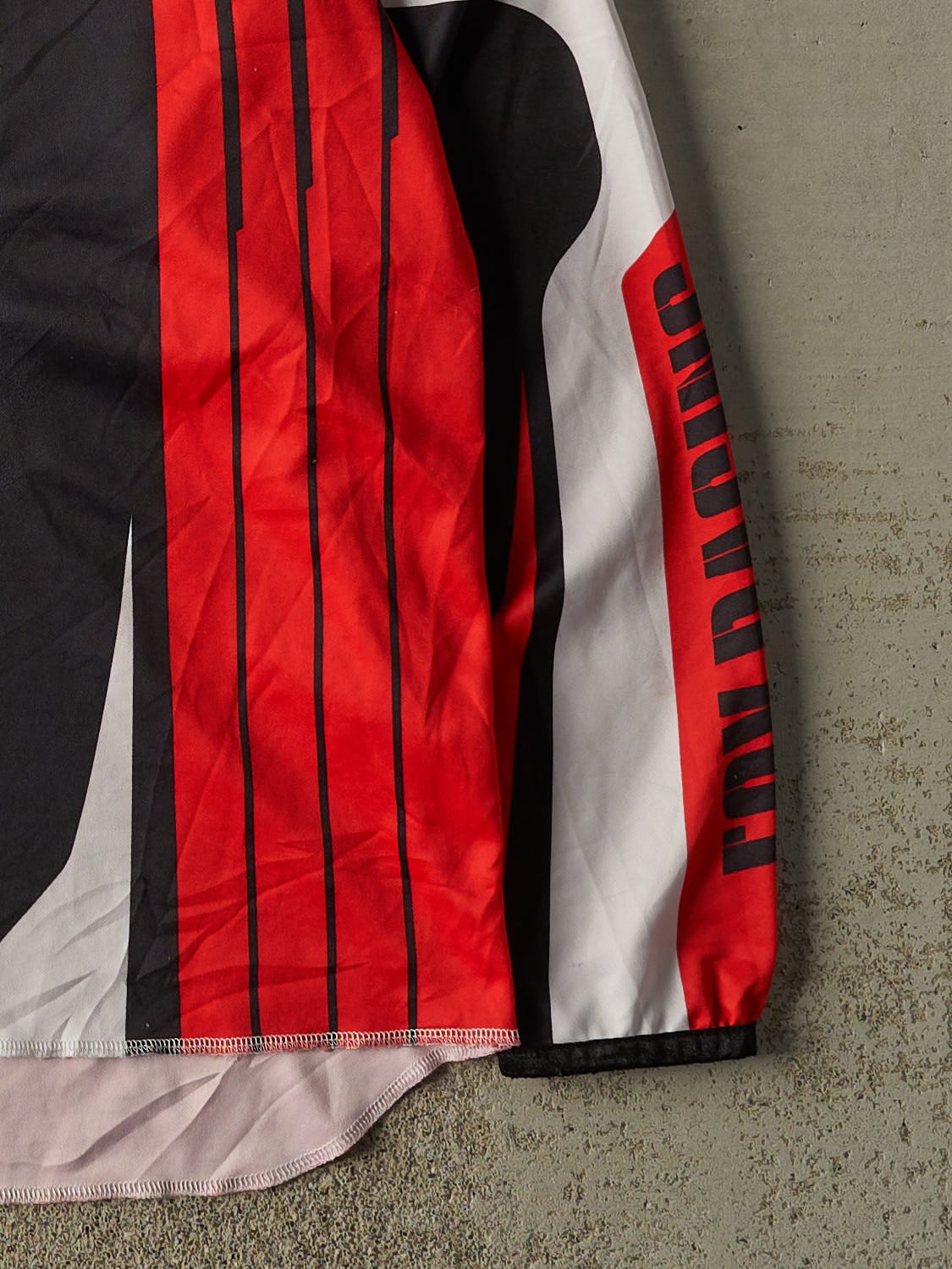 Vintage 90s Red, White & Black Fox Racing Jersey (L/XL)