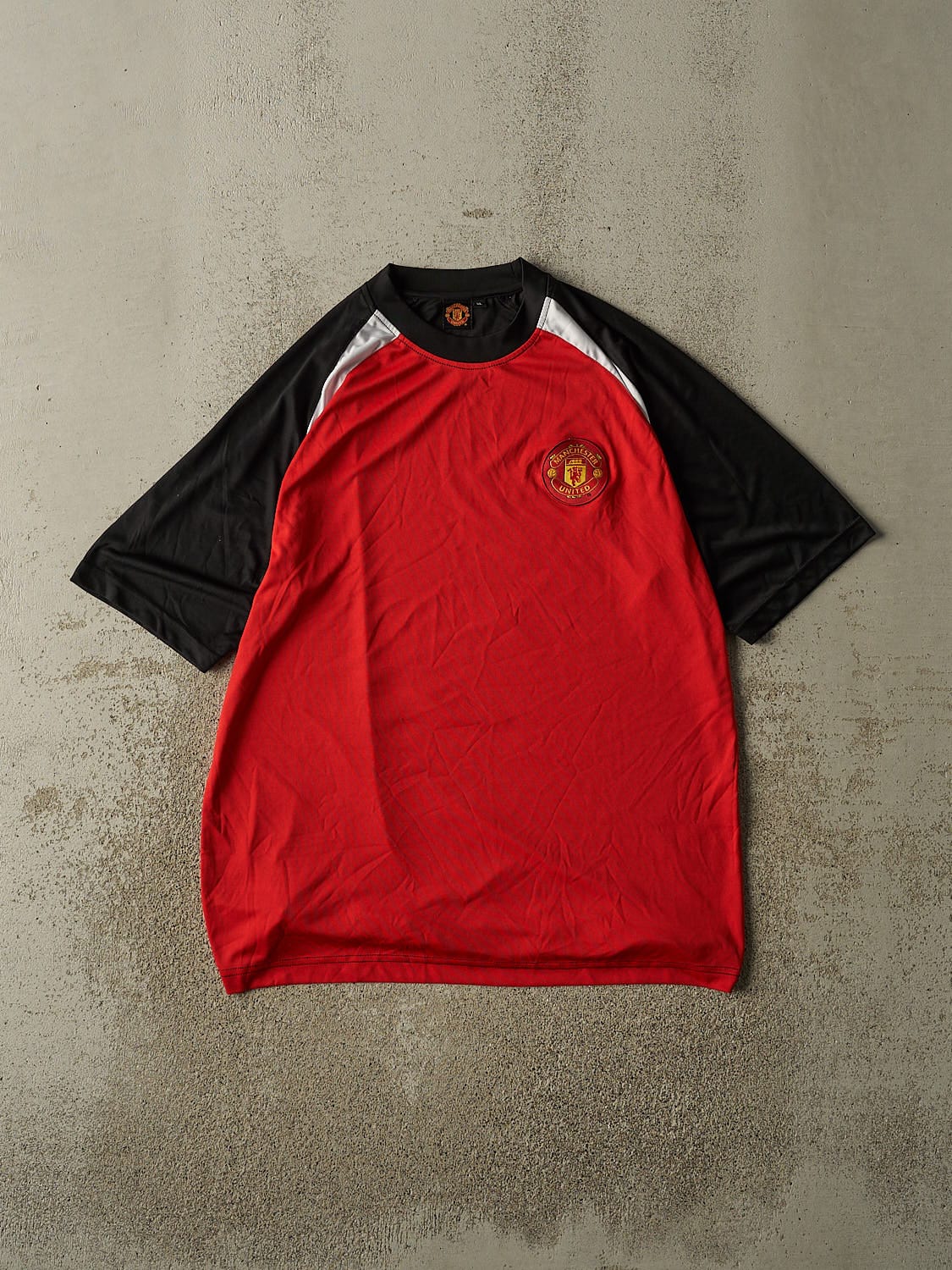 Vintage Y2K Red, White & Black Manchester United Jersey (L/XL)