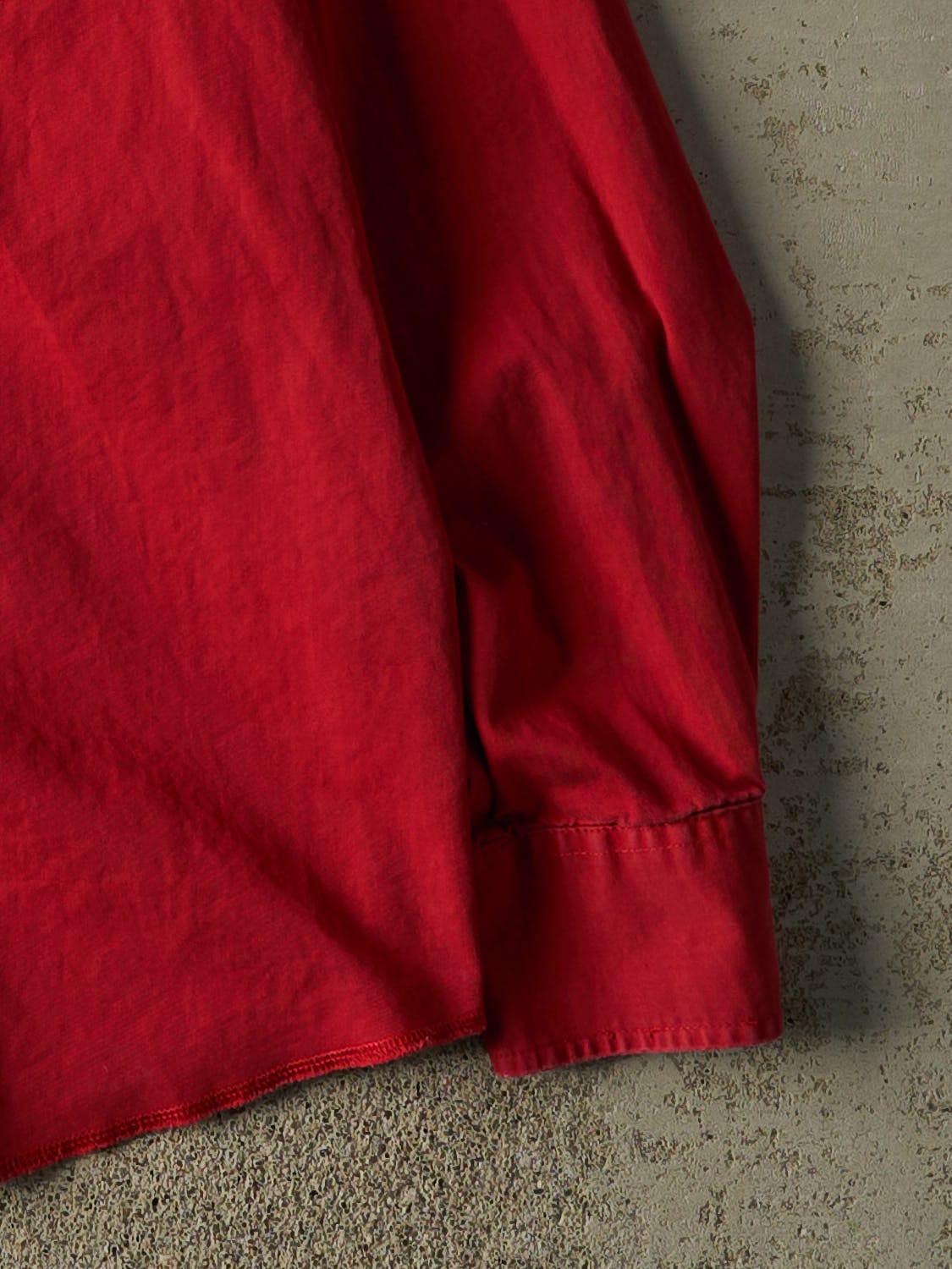 Vintage 90s Red Wrangler Button Up Long Sleeve (L/XL)