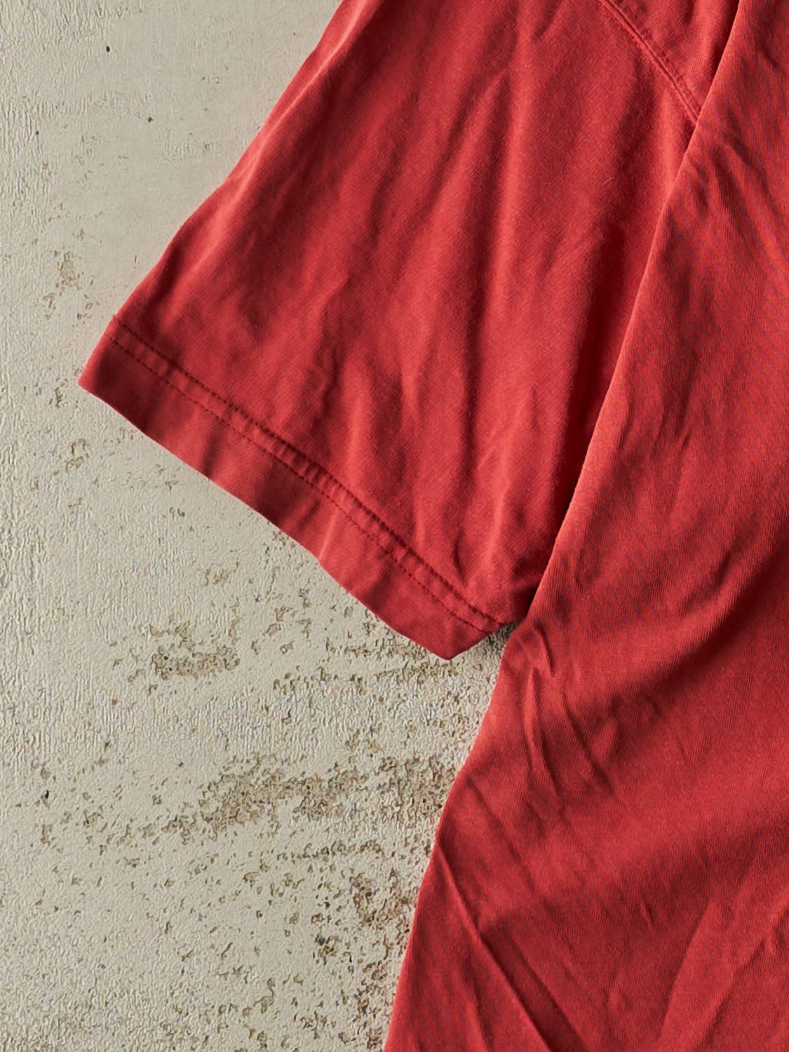 Vintage 90s Sun Faded Red Eddie Bauer Blank Tee (XL/XXL)