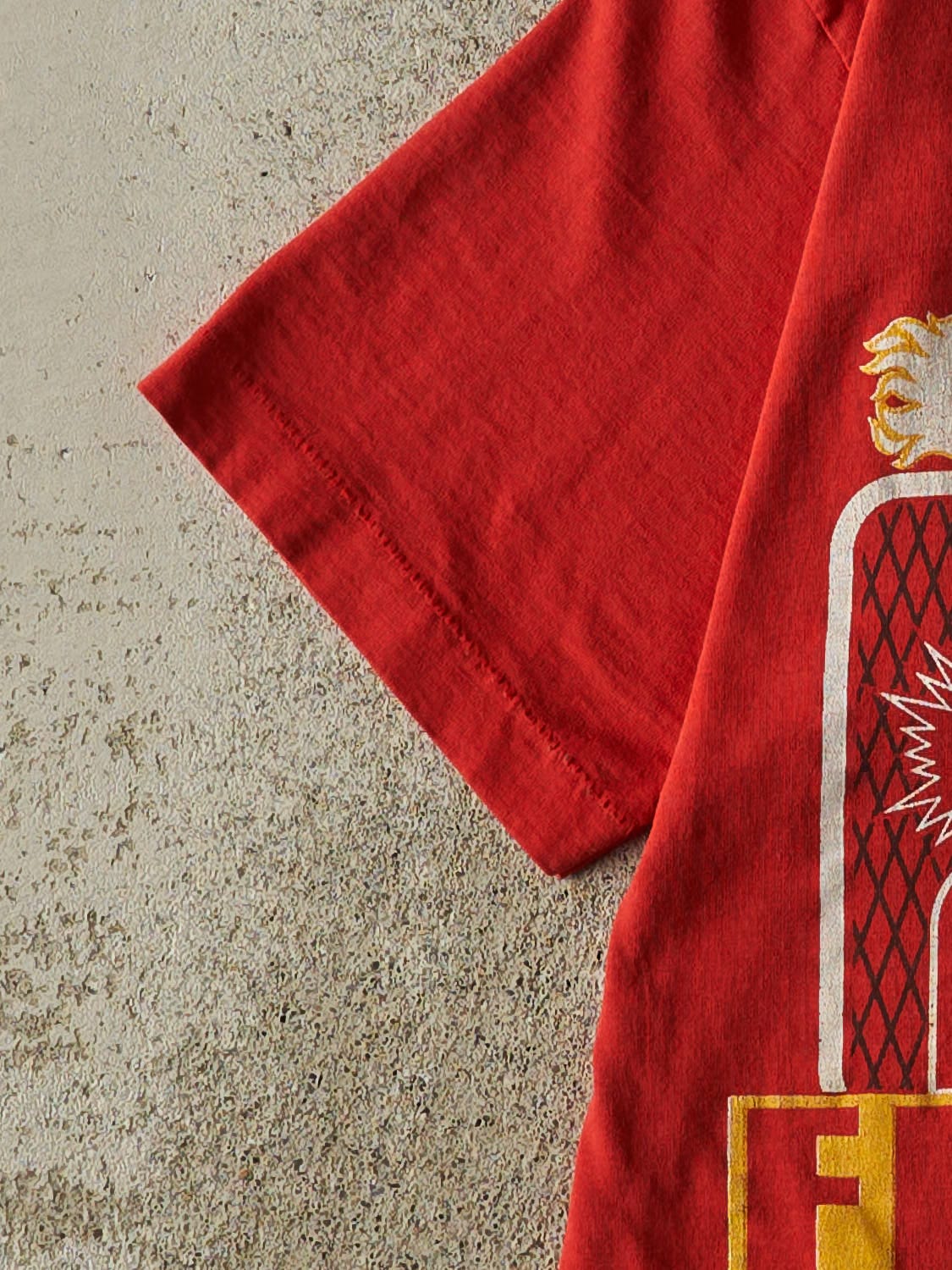 Vintage 89' Red Calgary Flames Stanley Cup Champions Tee (XS/S)