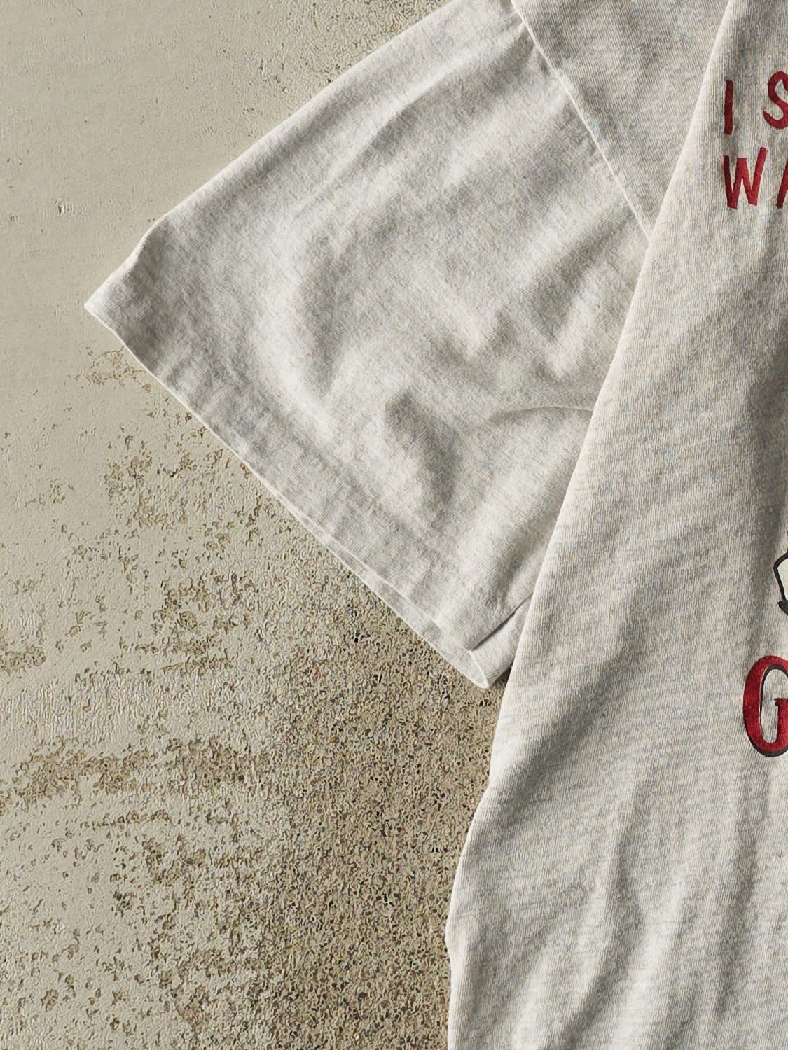 Vintage 90s Heather Grey University of Alabama Football "I'll Miss Her" Tee (L/XL)