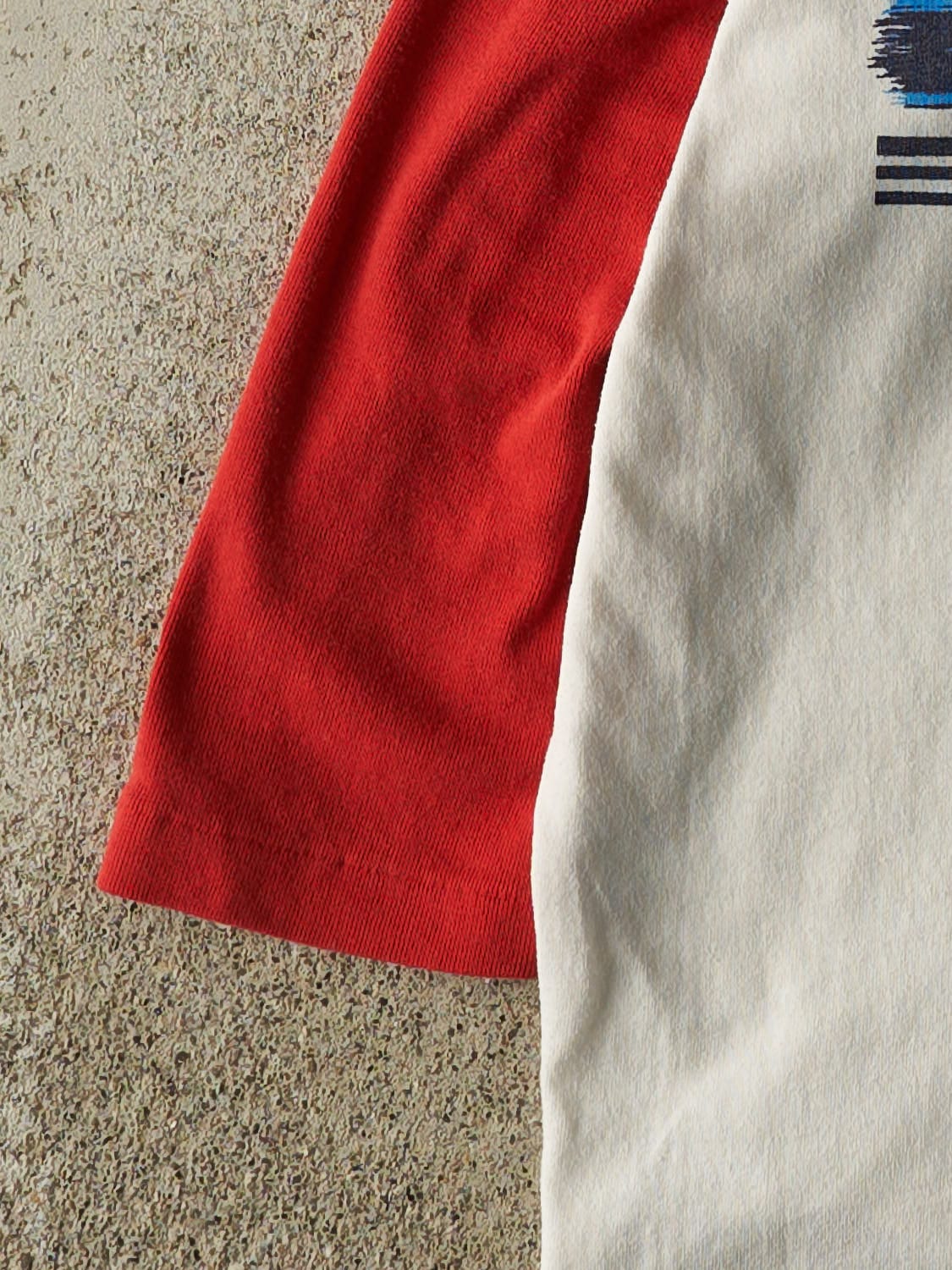 Vintage 90s White & Red Puerto Rico Raglan Tee (XS/S)