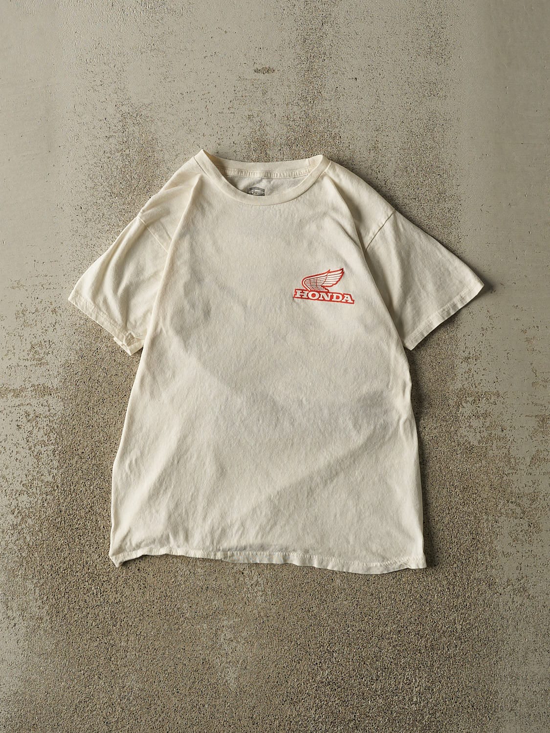 Vintage Y2K White Honda Racing Tee (S)