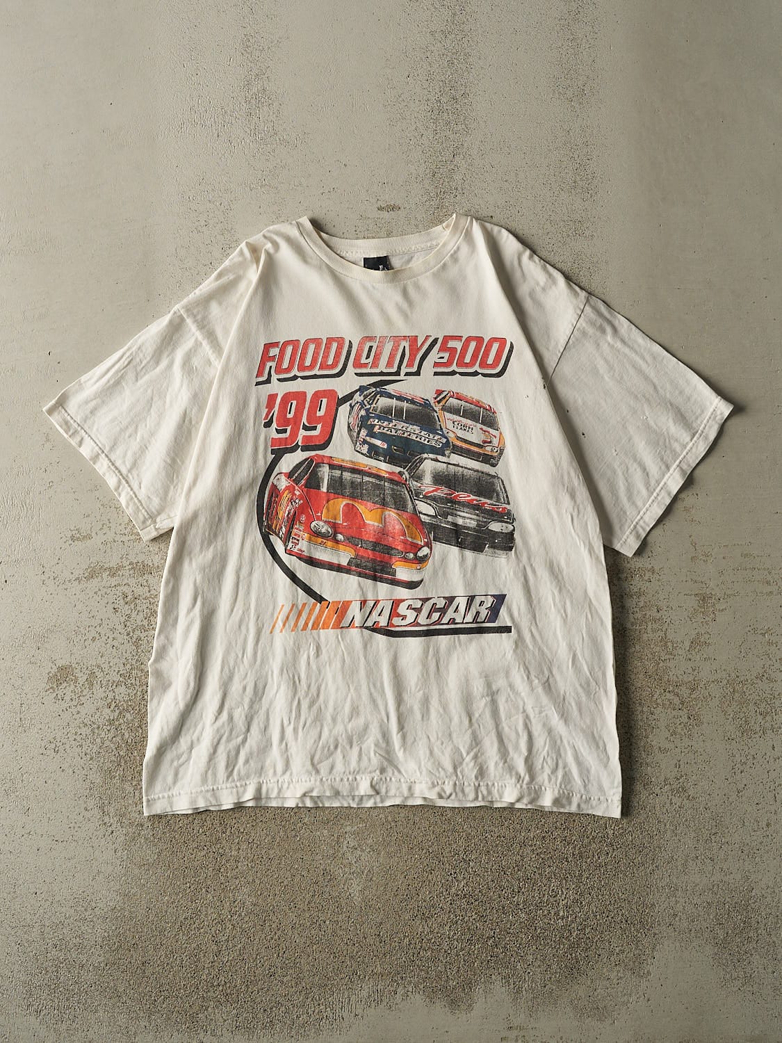 Vintage 99' White Food City 500 Nascar Tee (XL)